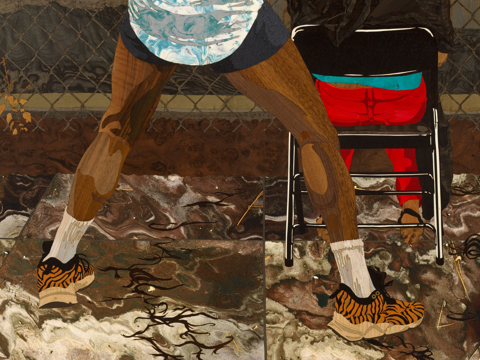 ALISON ELIZABETH TAYLOR, Anthony Cuts under the Wburg Bridge, Sunset, 2021