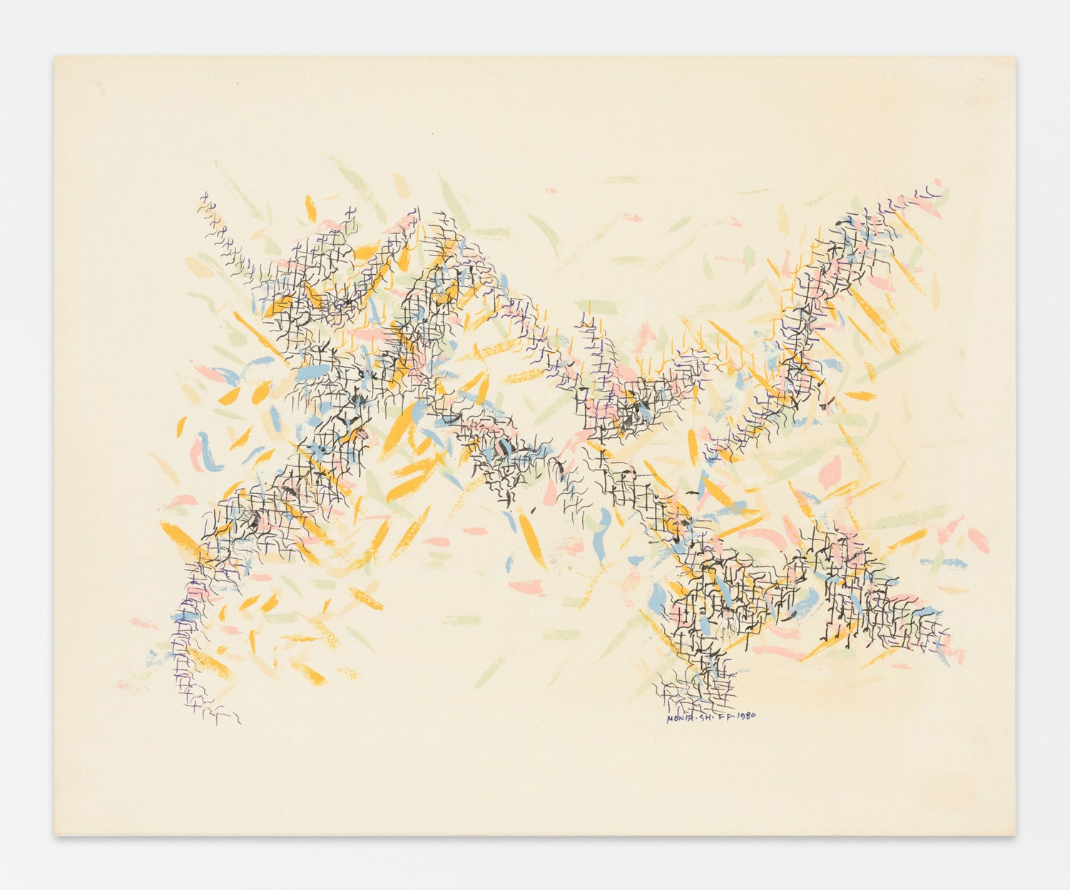 MONIR SHAHROUDY FARMANFARMAIAN, Untitled (Calligraphy 21), 1980