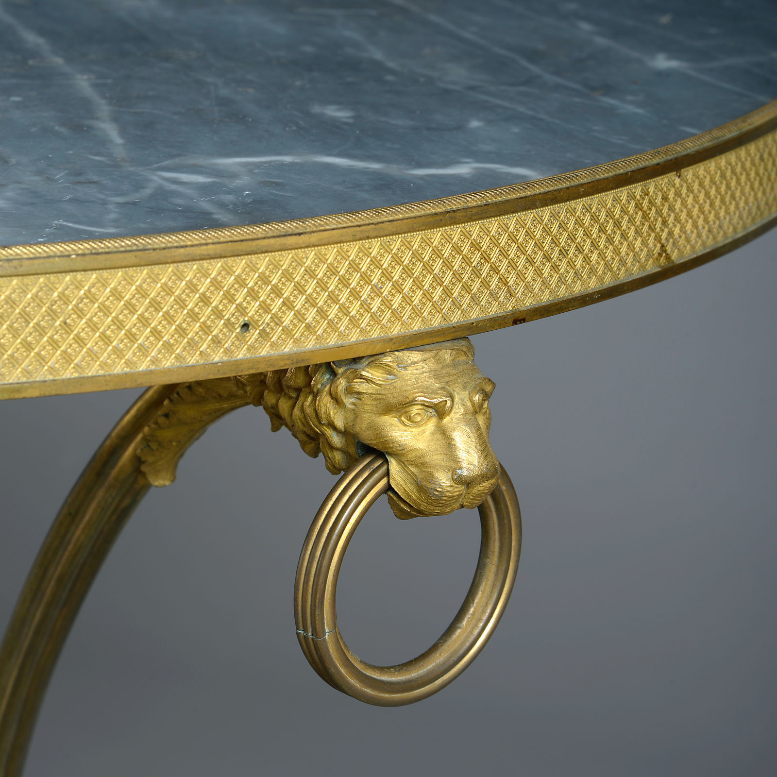 RESTAURATION ORMOLU AND BARDIGLIO MARBLE GUERIDON