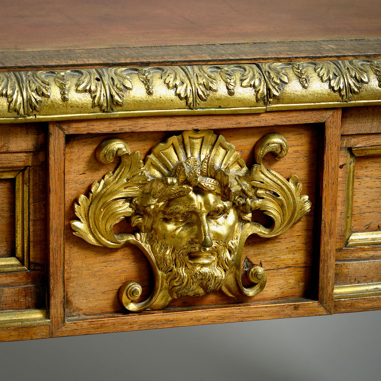 REGENCY ORMOLU-MOUNTED ROSEWOOD WRITING TABLE BY LOUIS LE GAIGNEUR