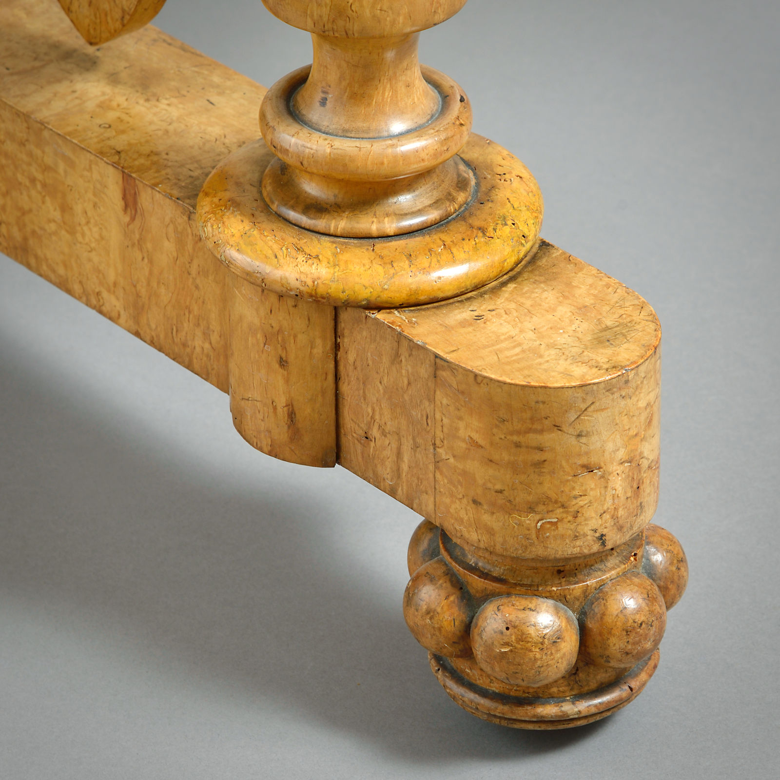 GEORGE IV BURR MAPLE WRITING-TABLE