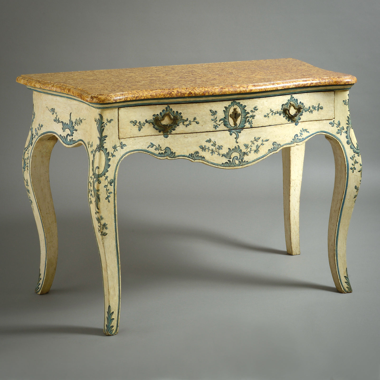 FINE PAIR OF GENOESE PAINTED SIDE TABLES