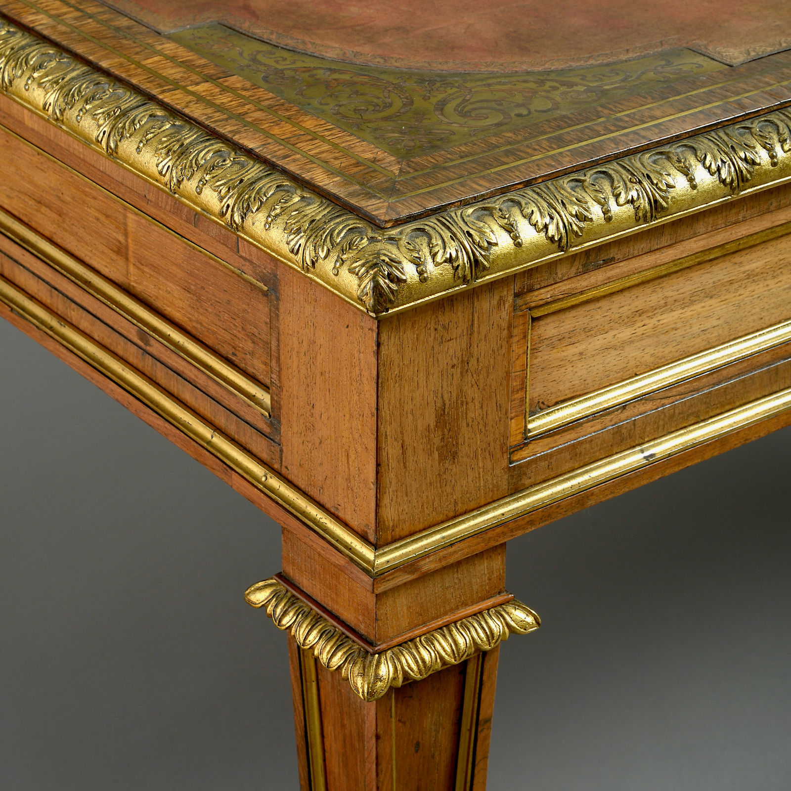 REGENCY ORMOLU-MOUNTED ROSEWOOD WRITING TABLE BY LOUIS LE GAIGNEUR