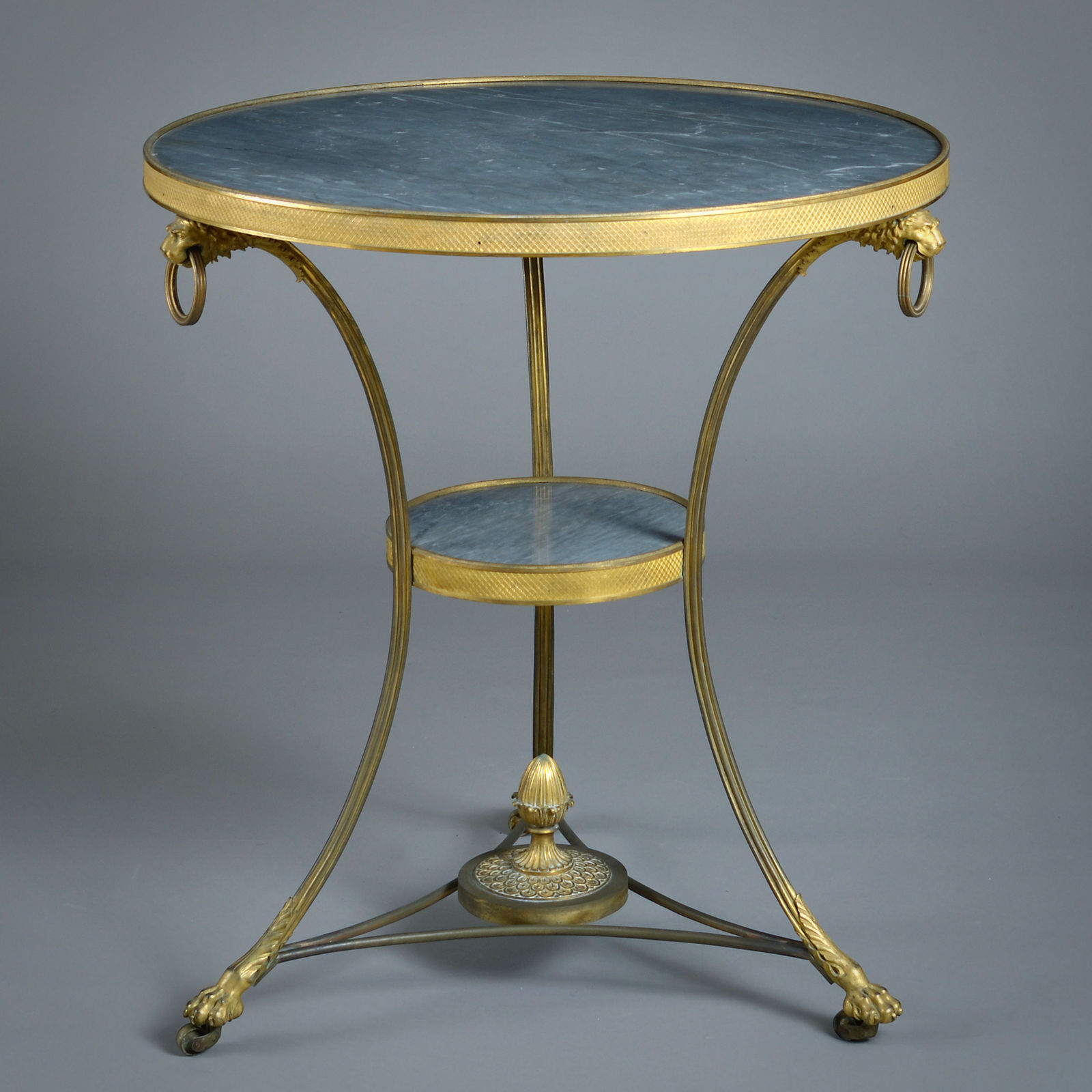 RESTAURATION ORMOLU AND BARDIGLIO MARBLE GUERIDON