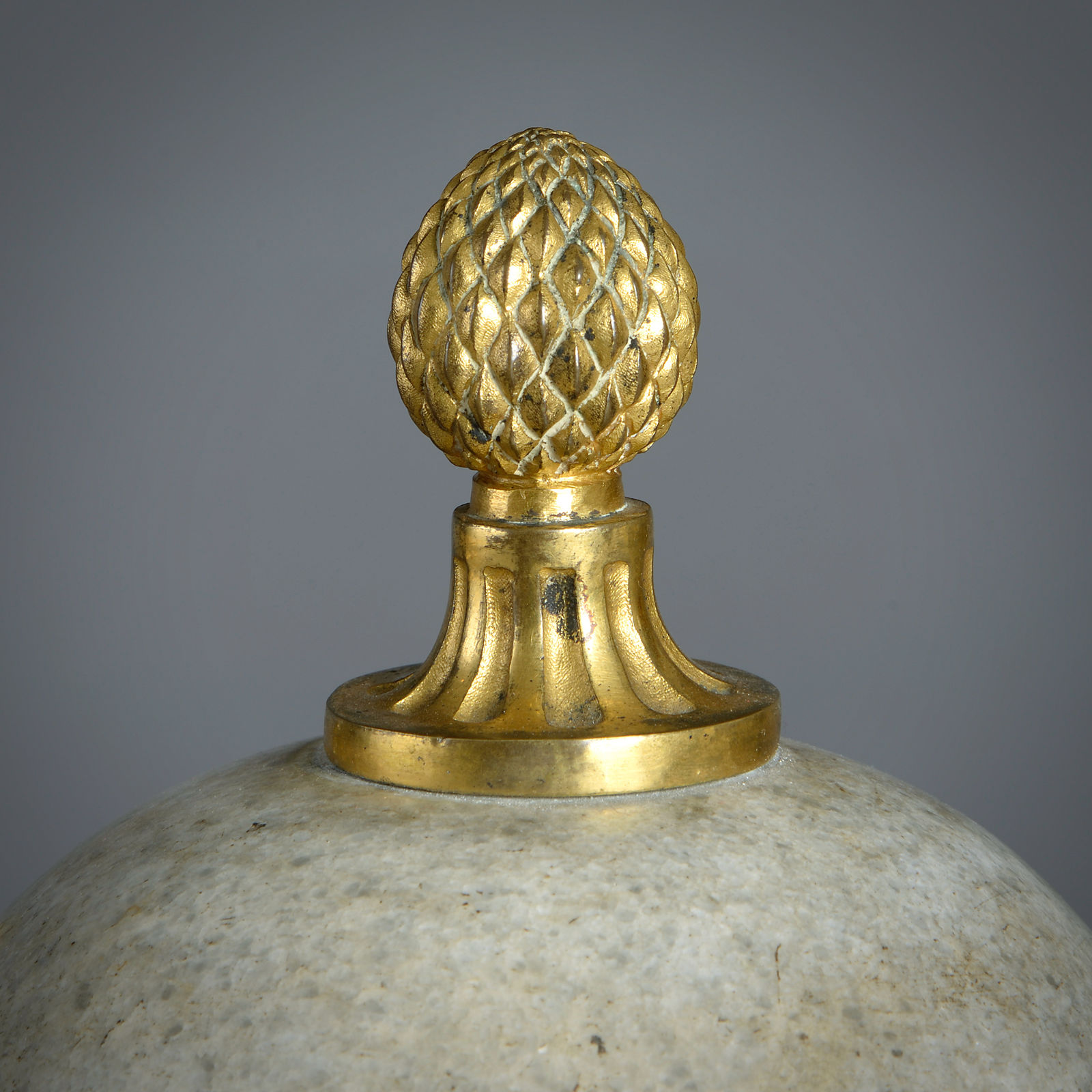 PAIR OF LOUIS XVI ORMOLU-MOUNTED MARBLE VASES