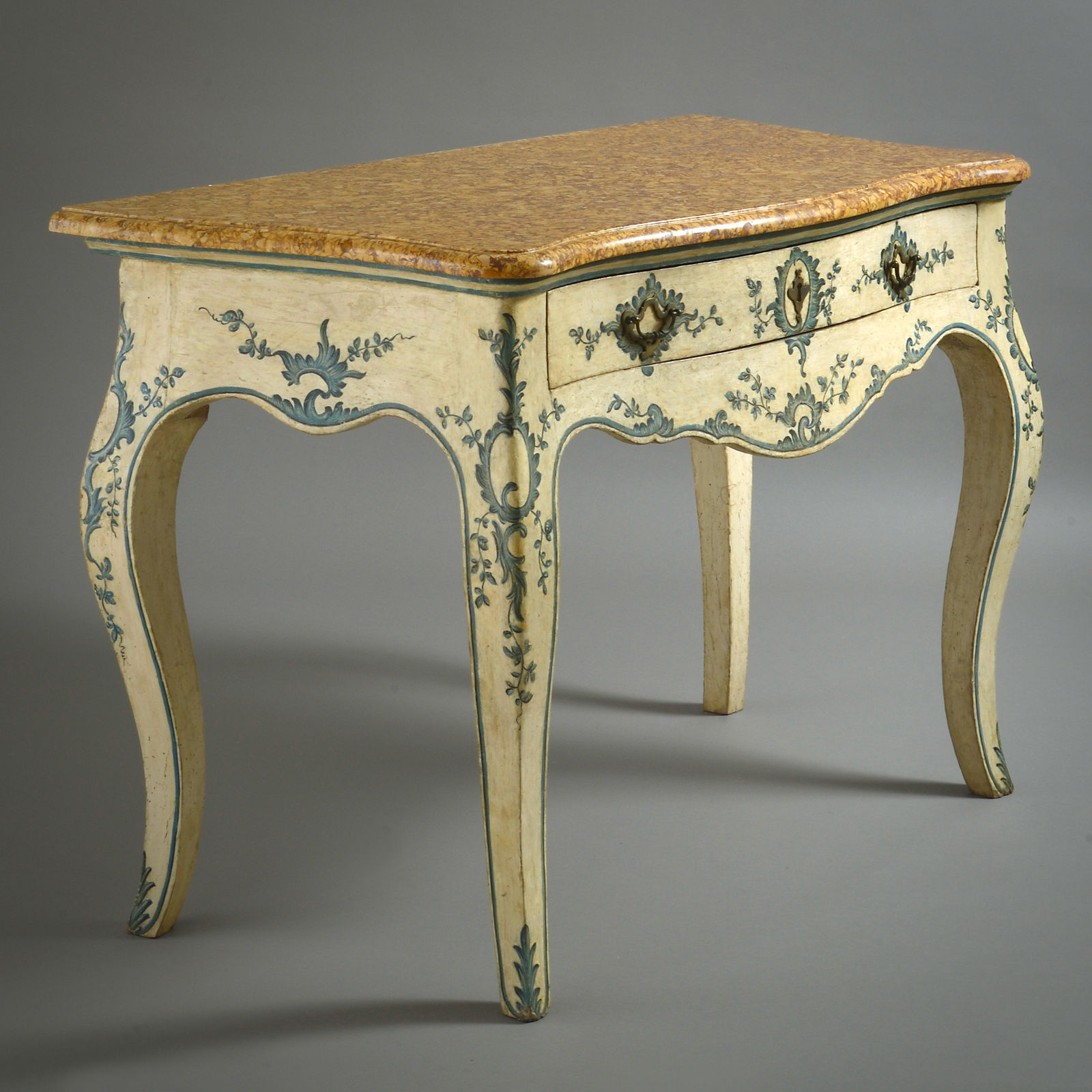 FINE PAIR OF GENOESE PAINTED SIDE TABLES