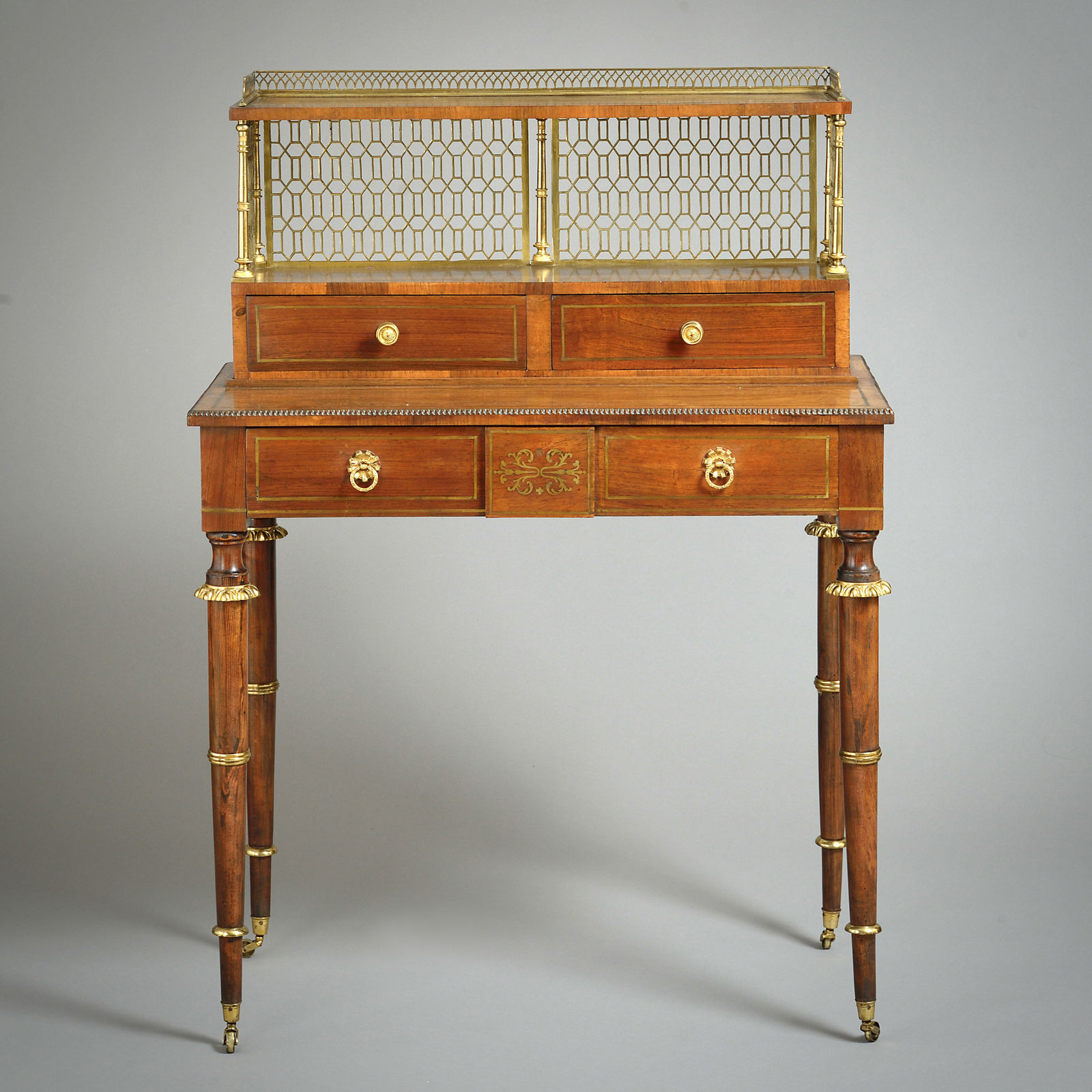 FINE PAIR OF REGENCY BONHEUR-DU-JOURS