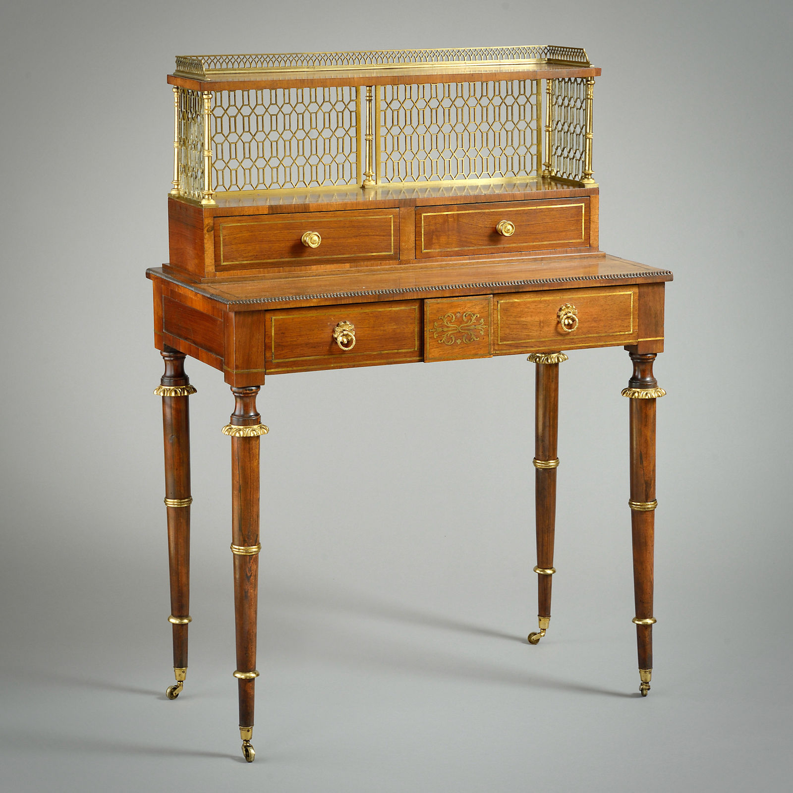 FINE PAIR OF REGENCY BONHEUR-DU-JOURS