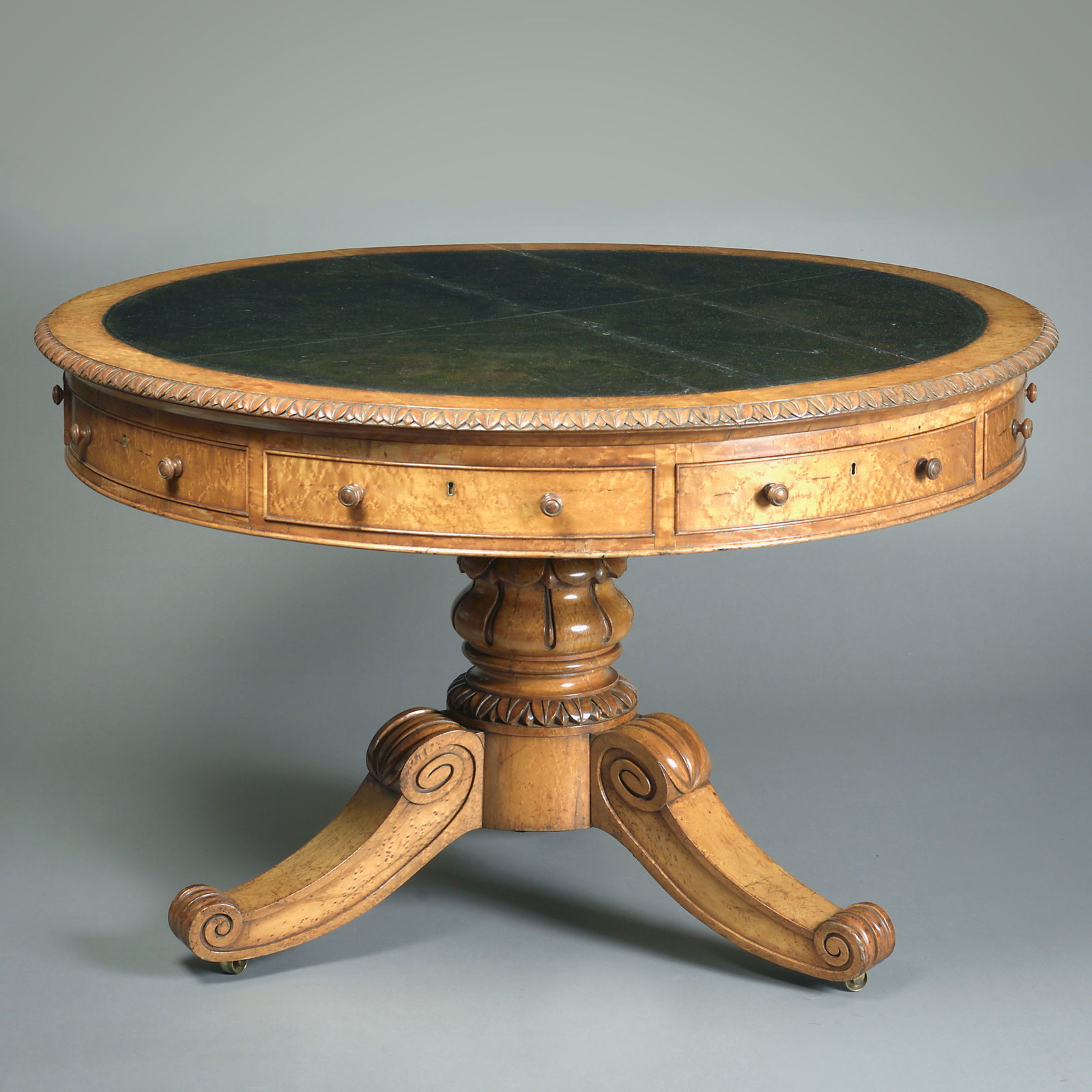 GEORGE IV BURR-MAPLE CENTRE TABLE