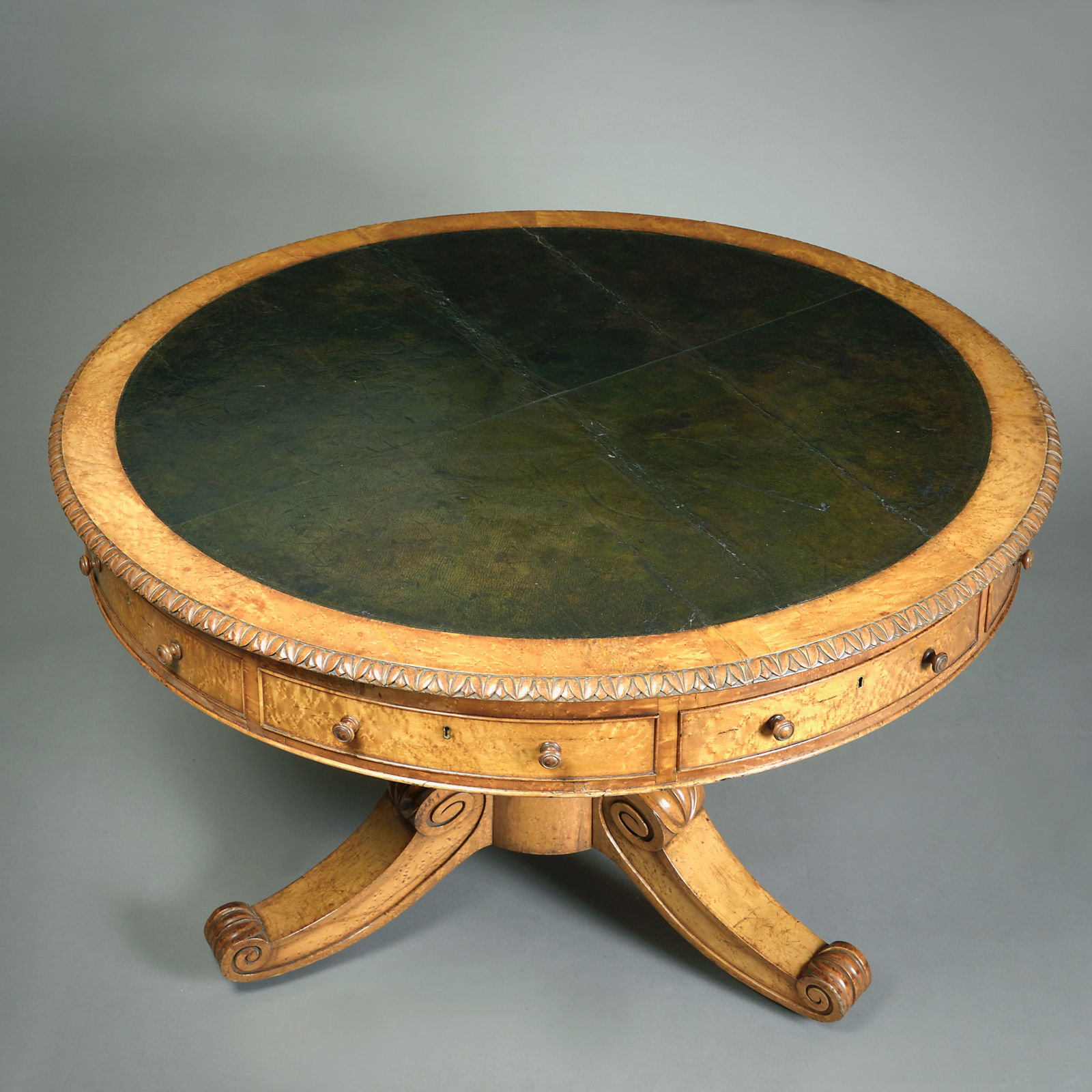 GEORGE IV BURR-MAPLE CENTRE TABLE