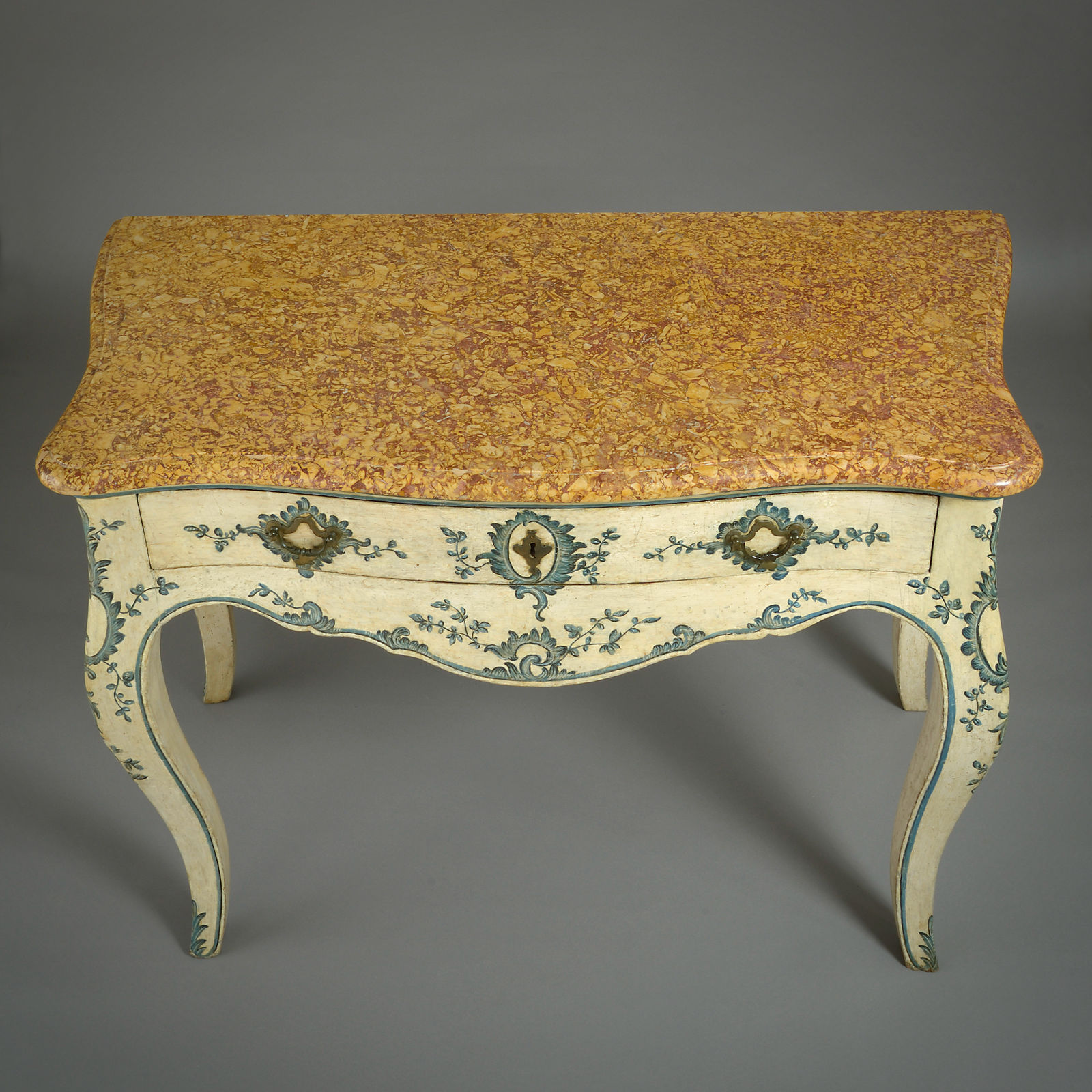 FINE PAIR OF GENOESE PAINTED SIDE TABLES