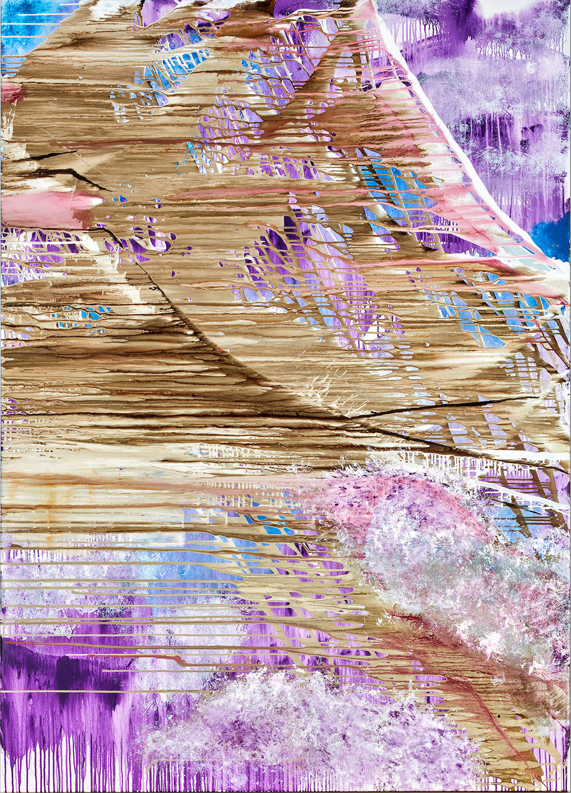 Jan Frederik De Cock, Passing the Alps. [Homage to Joseph Mallord William Turner], 2019