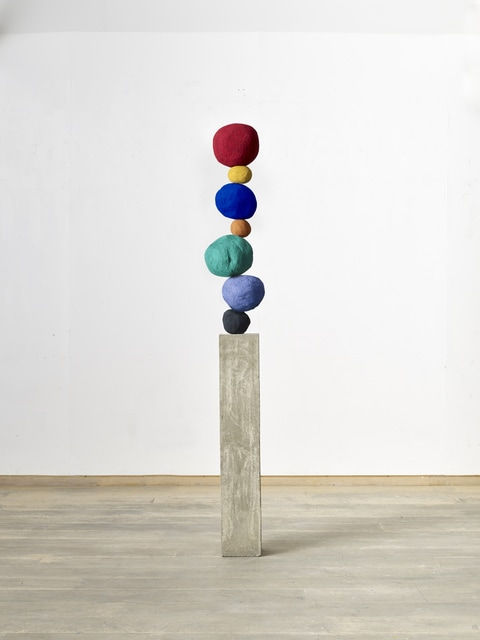 Annie Morris, Stack 7, Cadmium Red, 2022