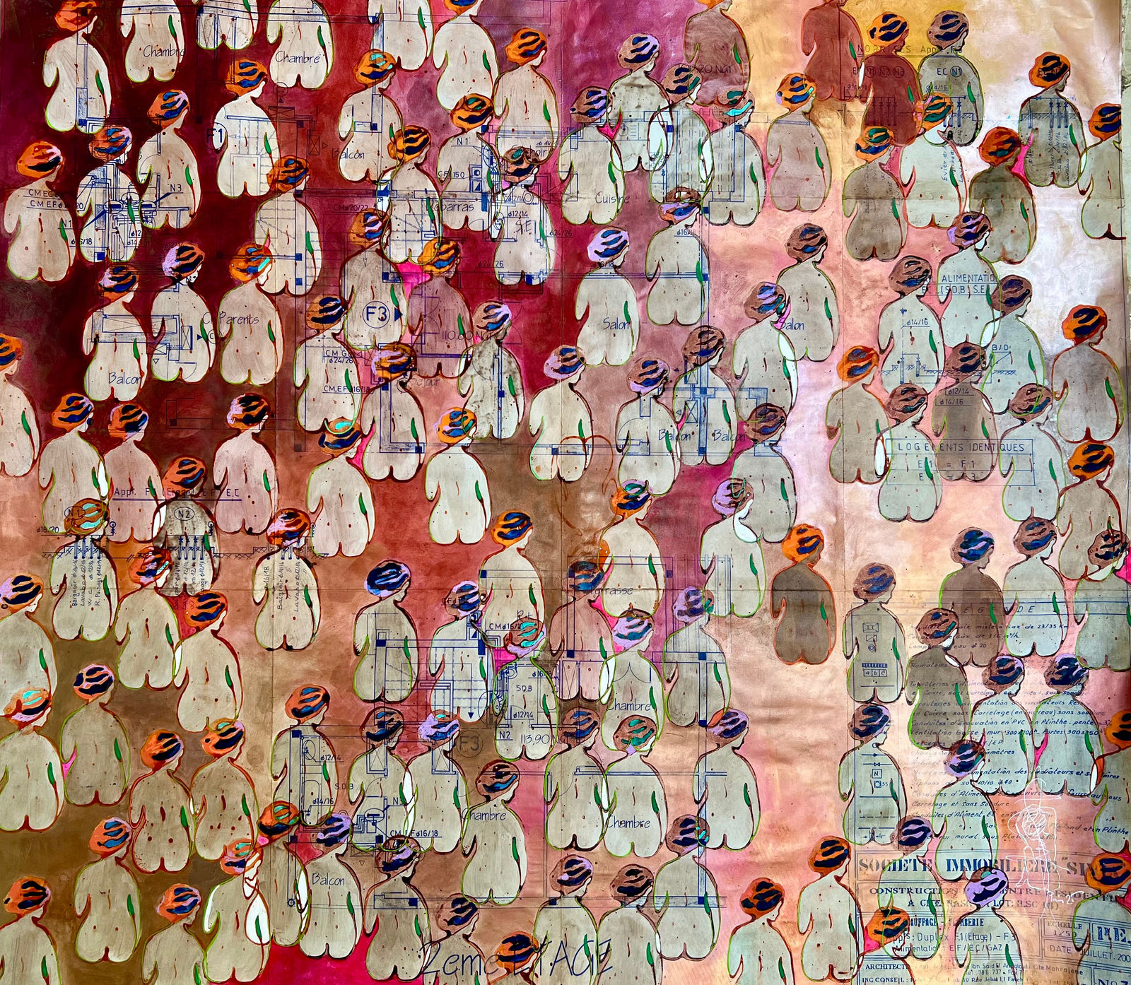 Chebisiem, Women Talking to Women - Coral/Berry, 2025