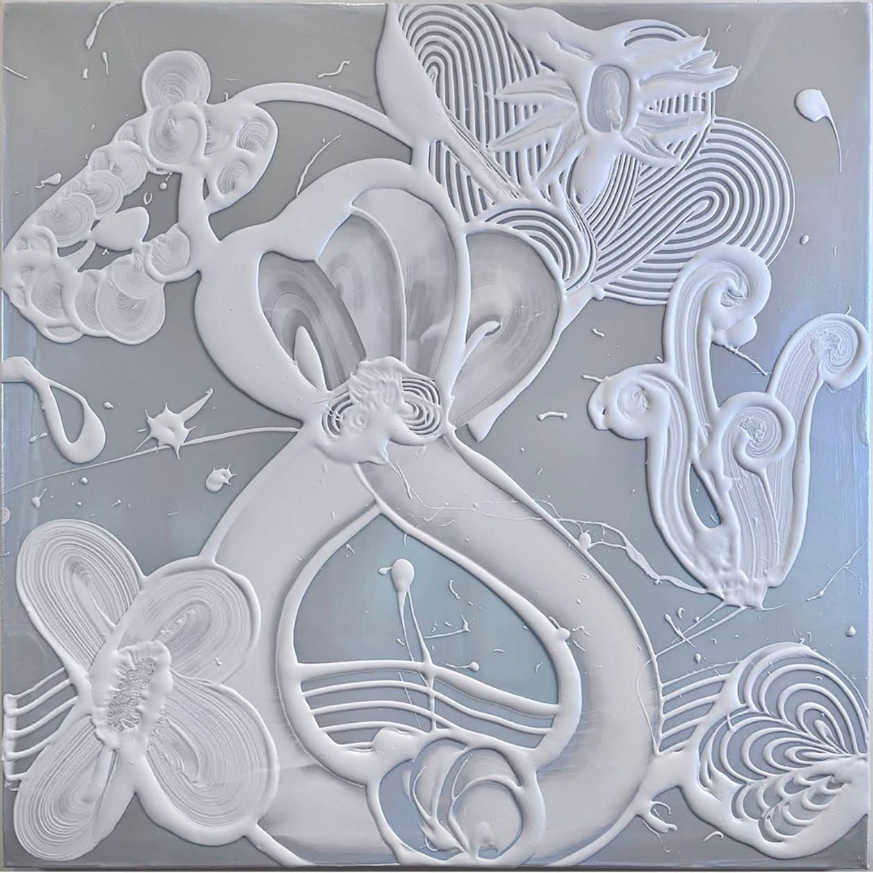 Catherine Howe, Blue Mica Painting (Bluebonnet), 2025