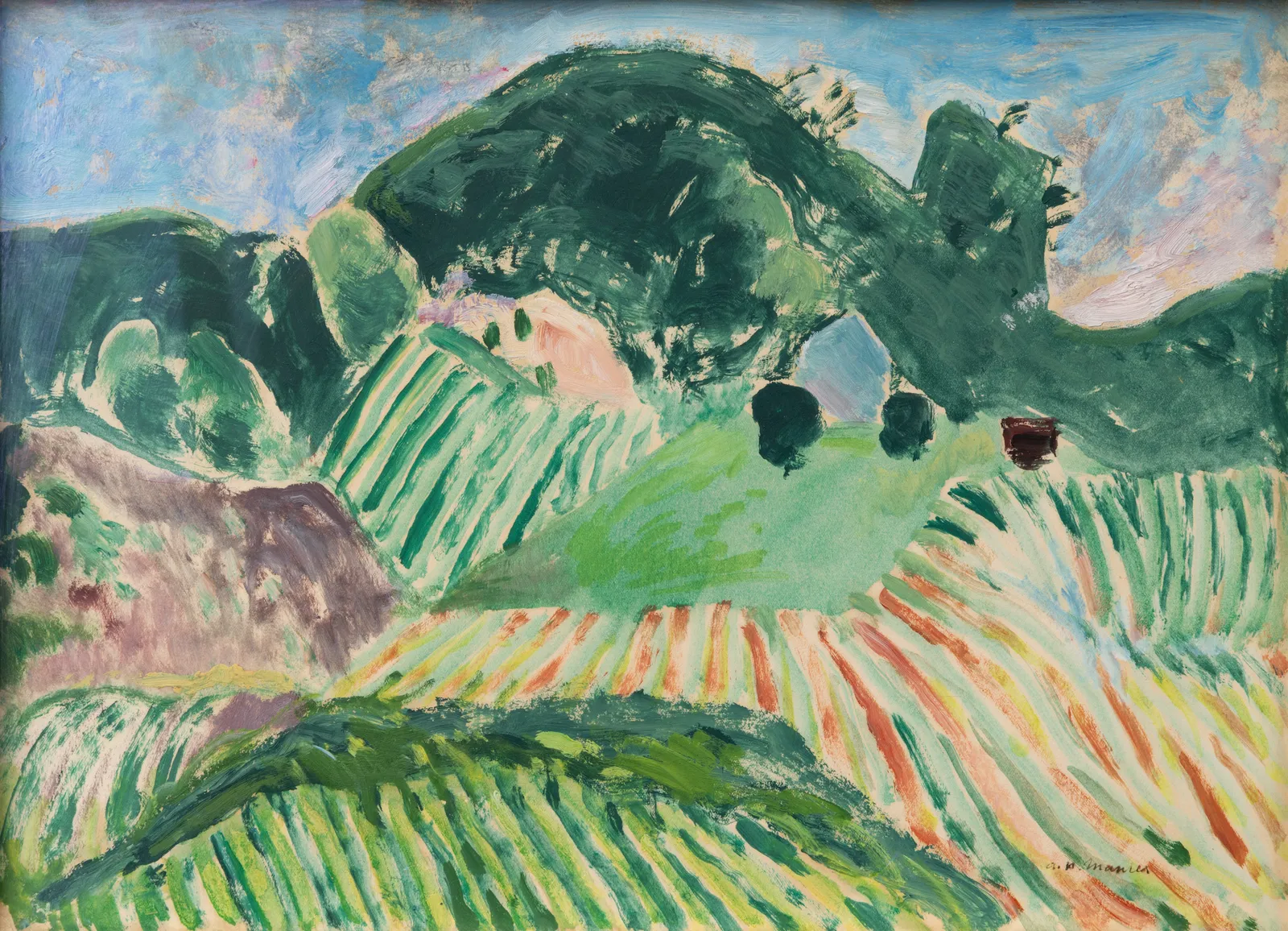 Alfred Maurer, Landscape, c.1912