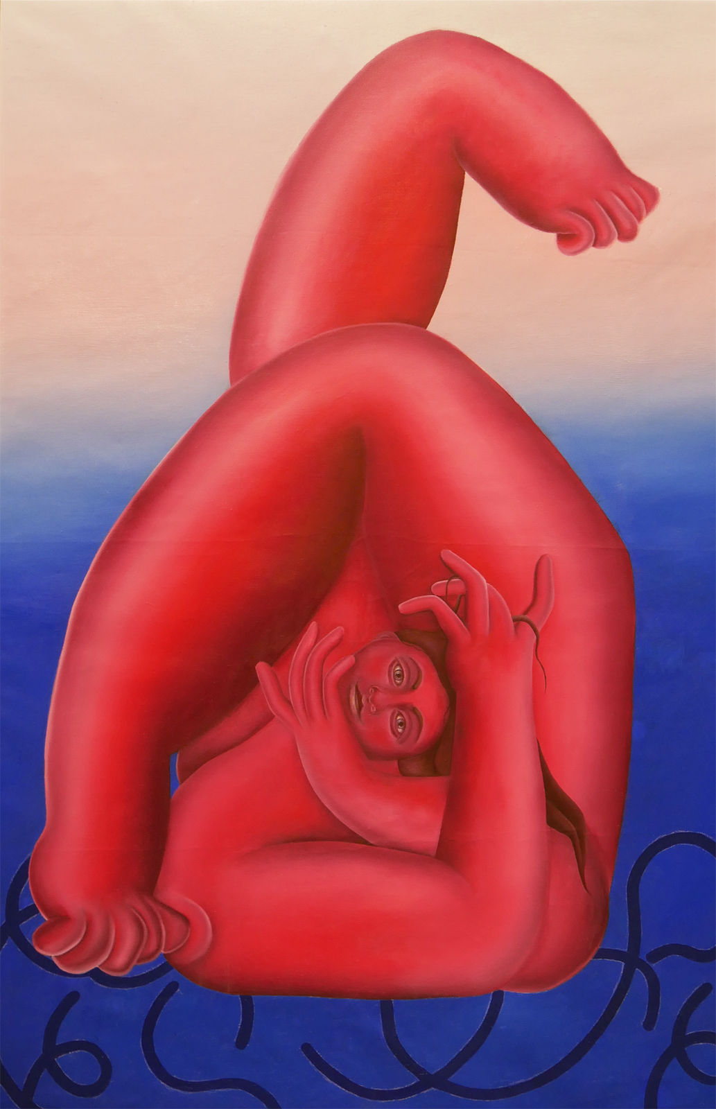 Georgia Dymock, Folded Red Figure, 2021