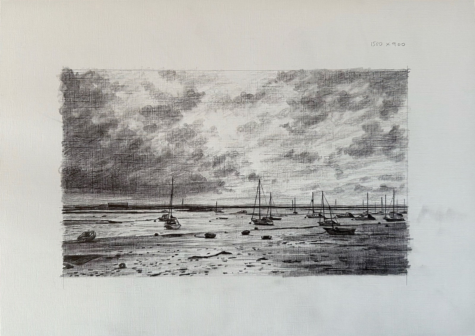 Darren Reid, Study for ‘Falling Light’, 2018