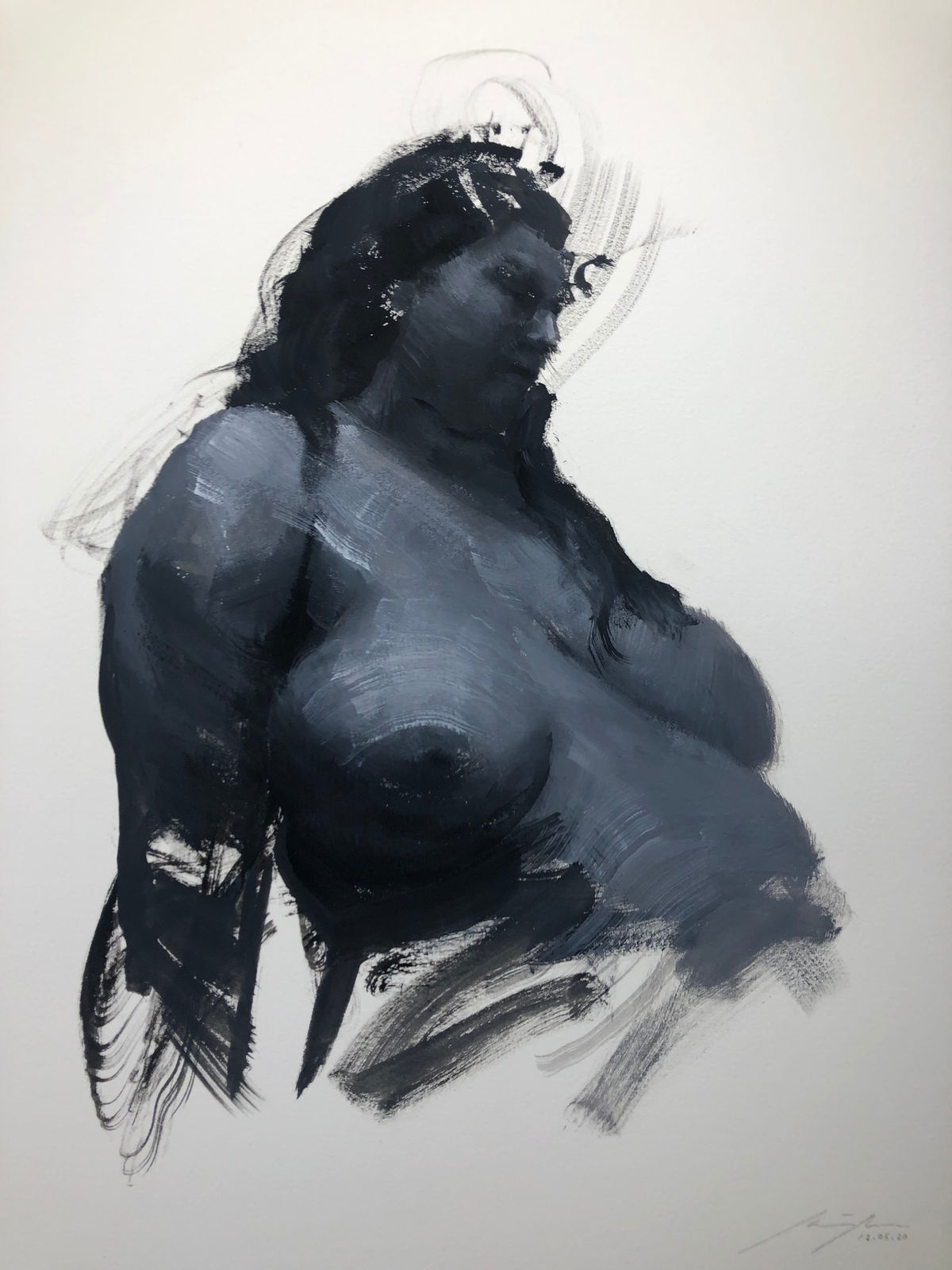 Henrik Uldalen, Gouache Sketch #59, 2020