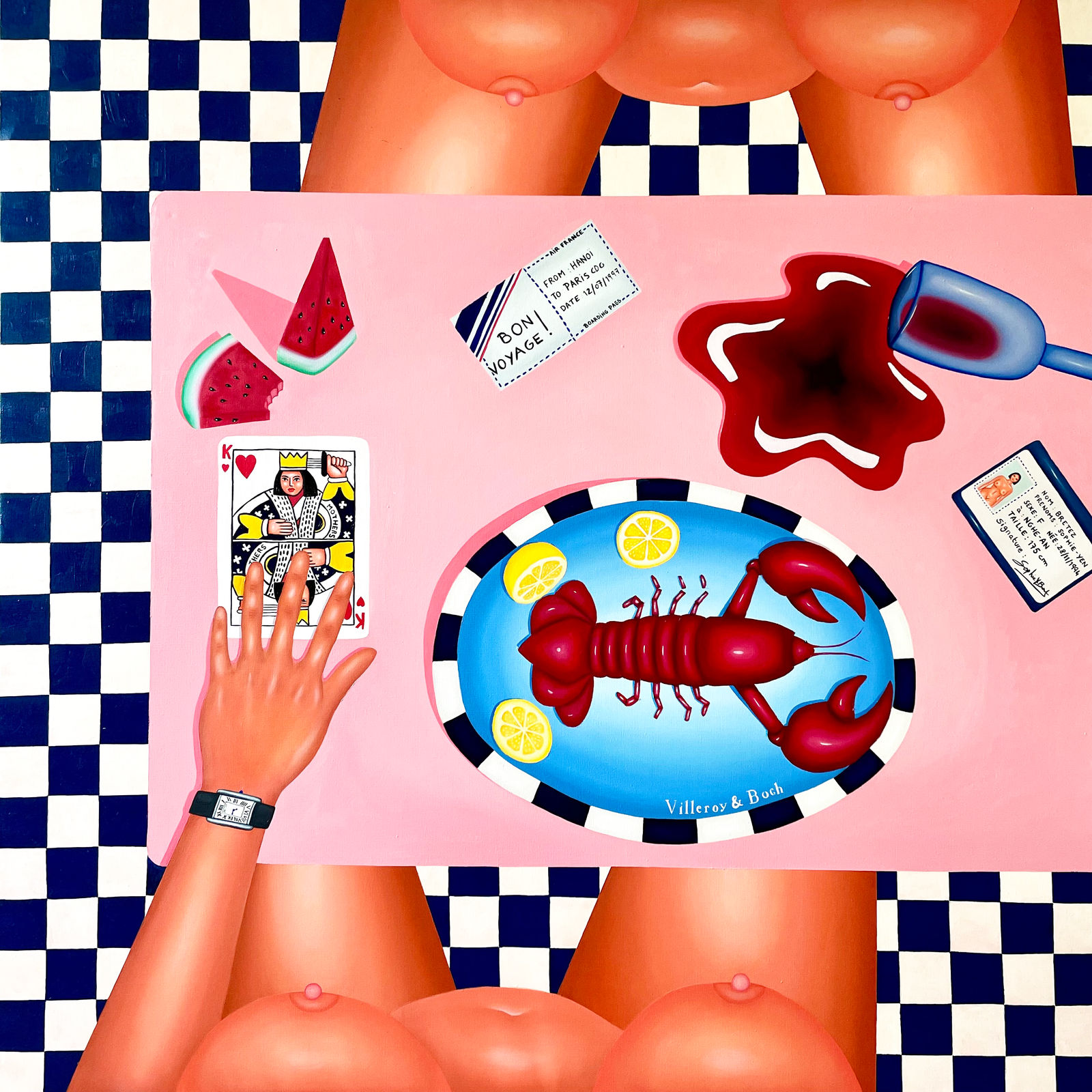 Sophie-Yen Bretez, « What to do with an existence, Marked with the seal, Of contingency? Open and gaping wound, Much too easy to hide. - To find one's place », 2022