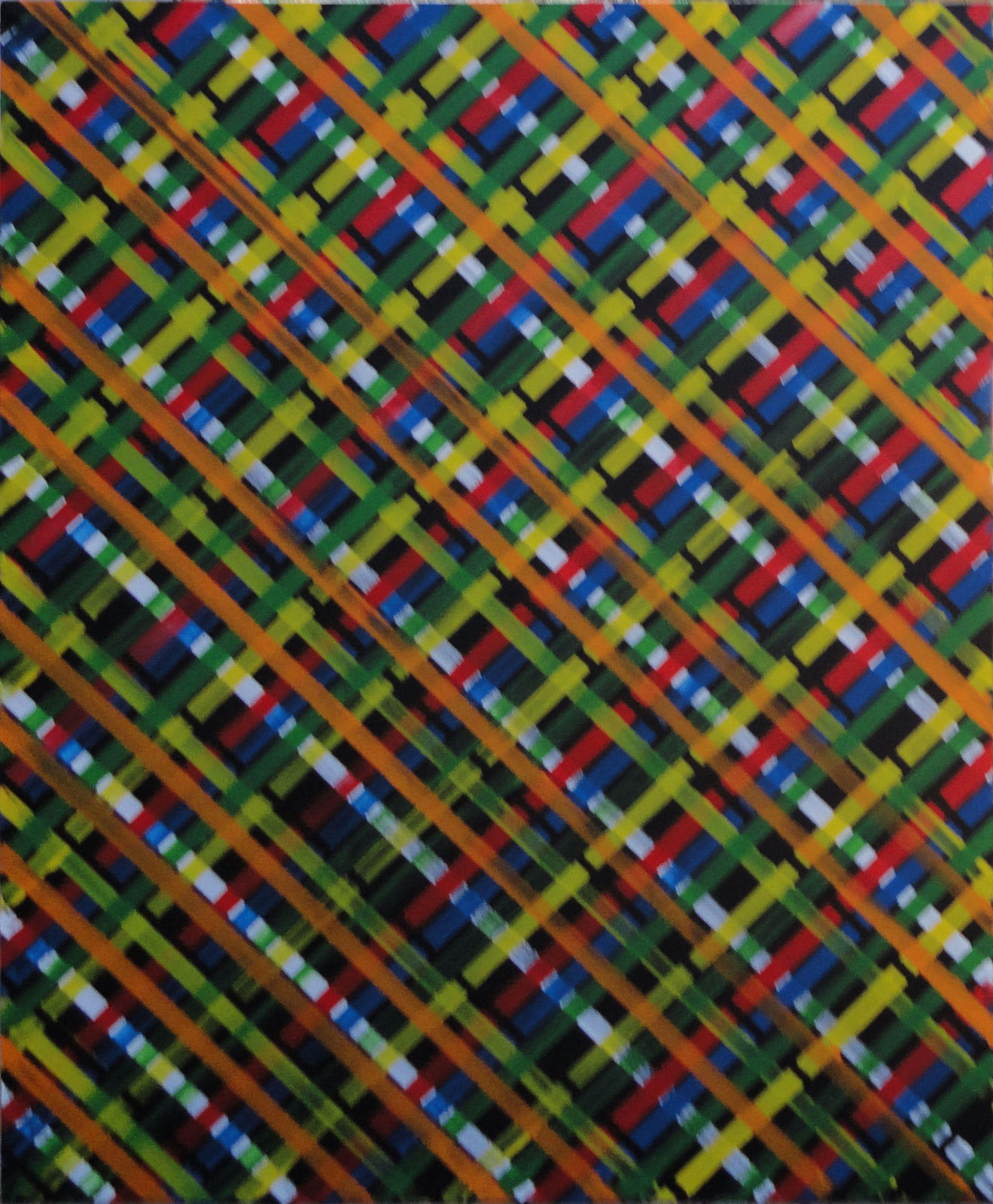 Ed Moses, Grid #5, 2016