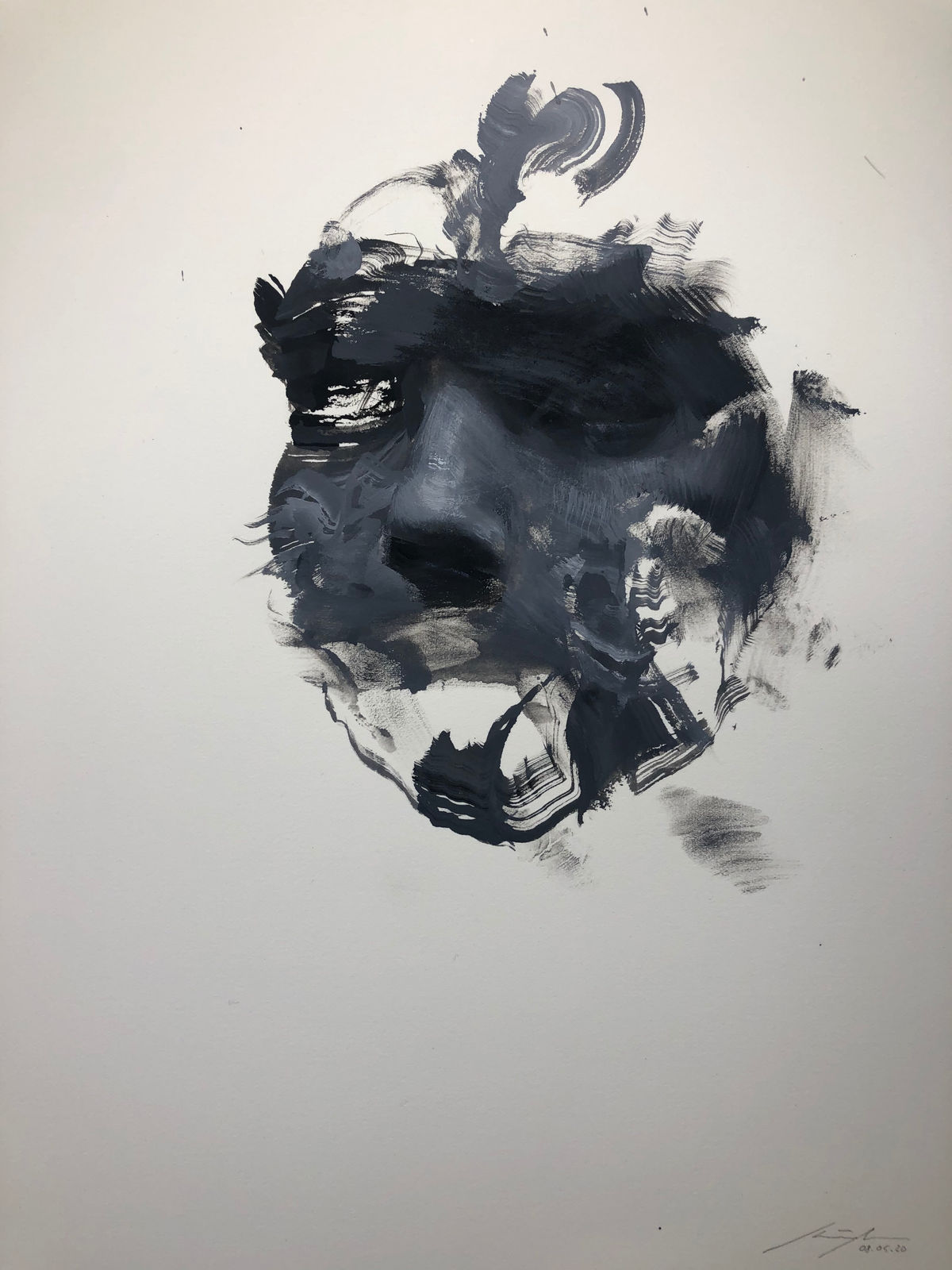 Henrik Uldalen, Gouache Sketch #63, 2020