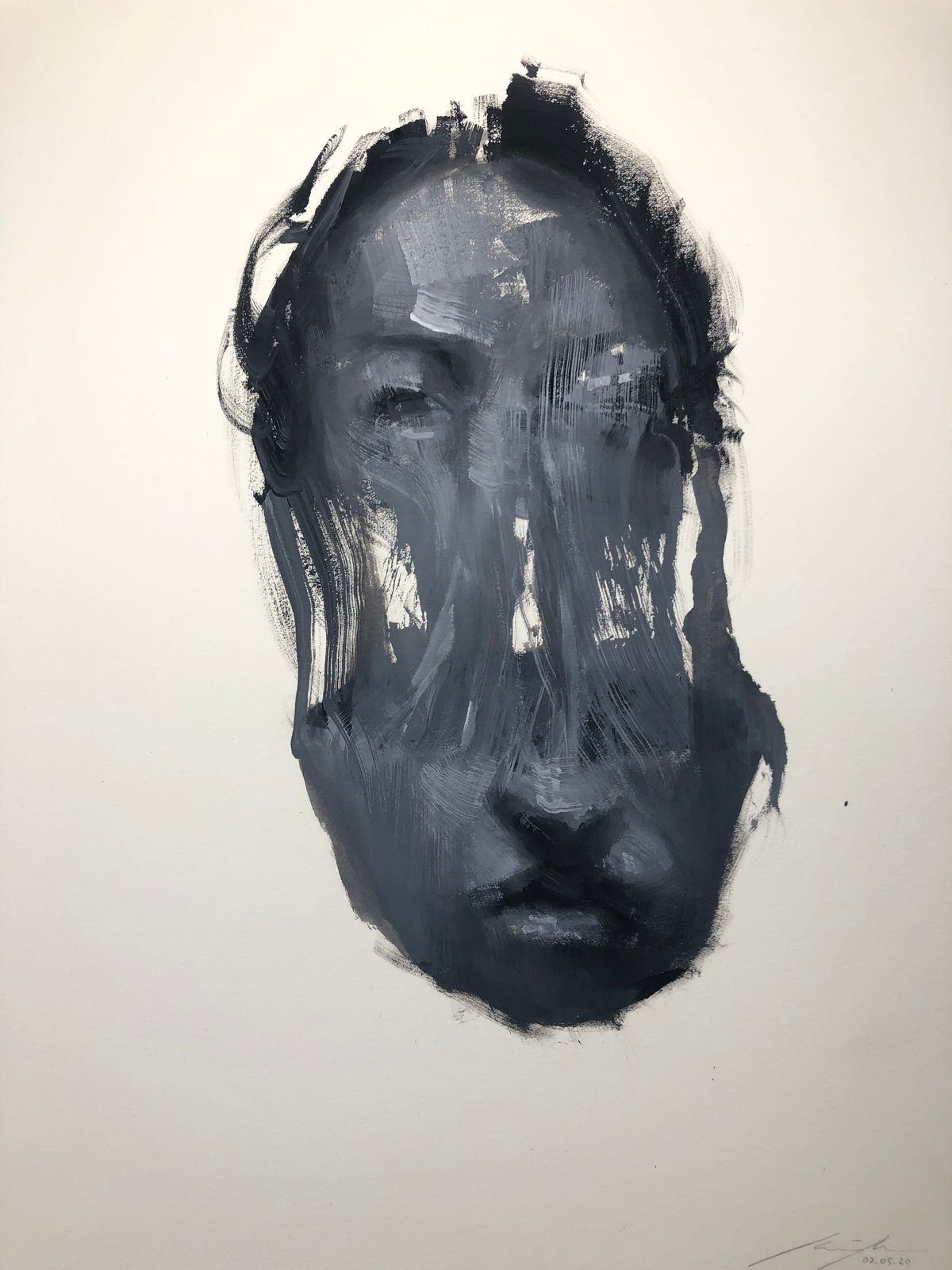 Henrik Uldalen, Gouache Sketch #64, 2020