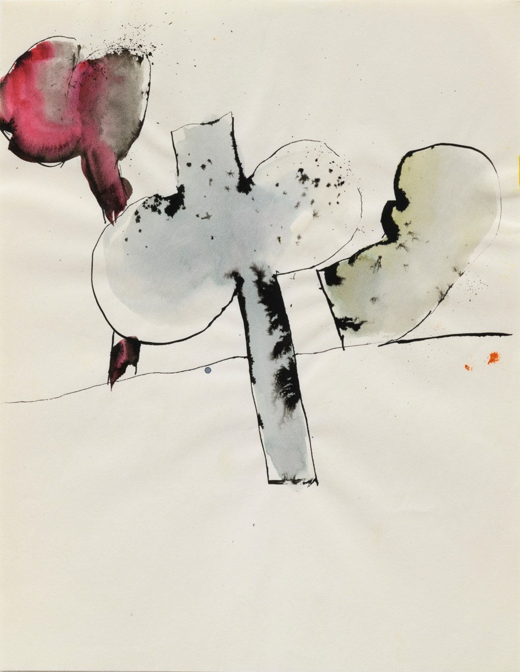 Billy Al Bengston, Los Angeles Watercolor, 1958