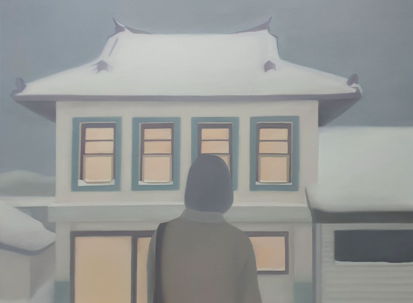 Han Ji Min, Snow-Covered Bookstore, 2025