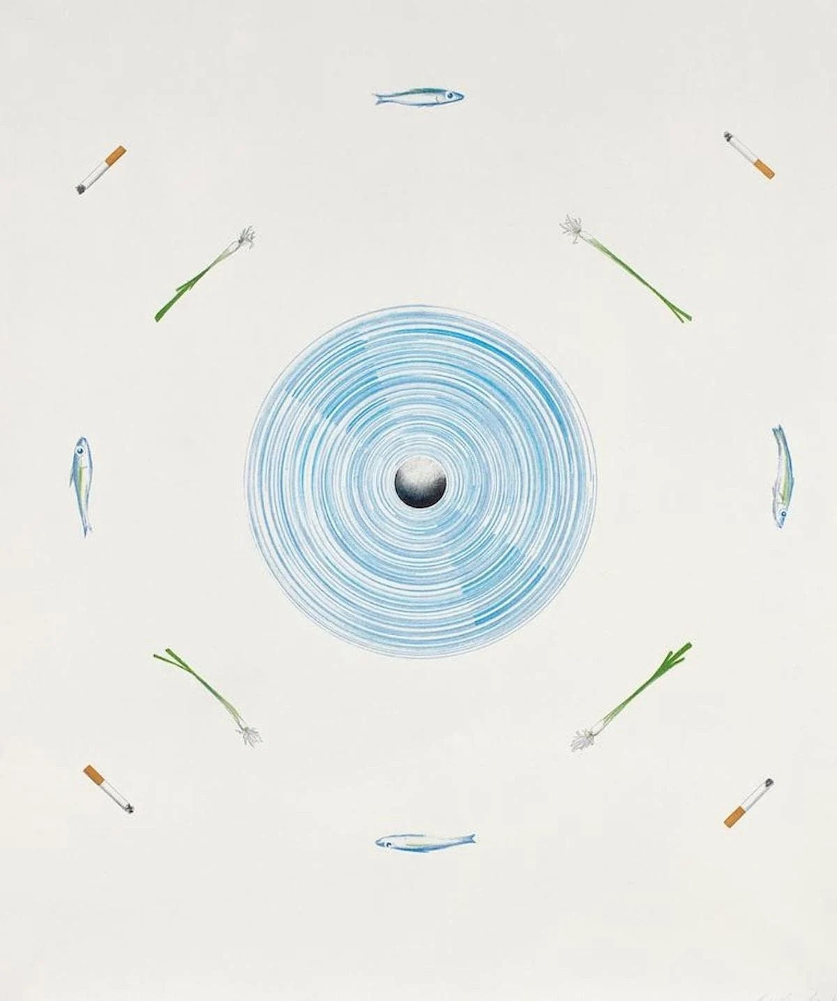 Ed Ruscha, The Fan and it's Surroundings, 1982