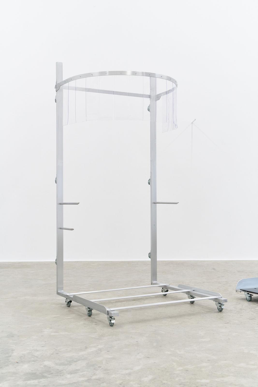 Andrei Arion, TIMEFALL SHOWER CABIN - Aluminum, PVC Curtains, Wheels , 2024