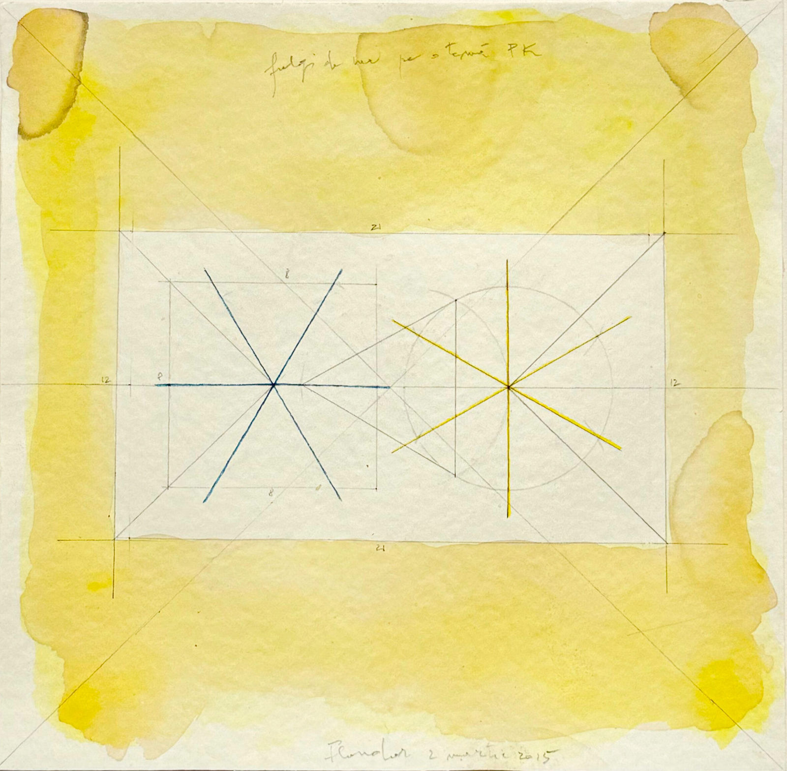 Constantin Flondor, Snowflake on a theme by Paul Klee, 2015