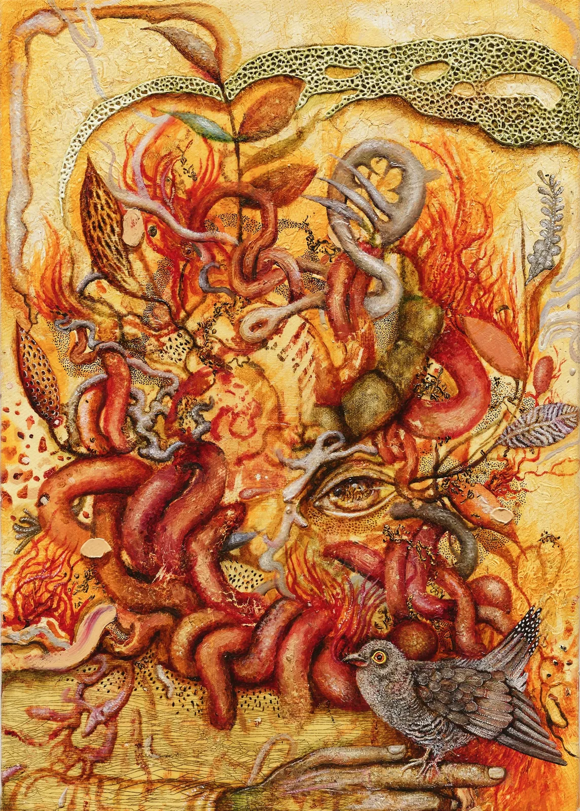 Radu Oreian, Satyr with Cockoo, 2023