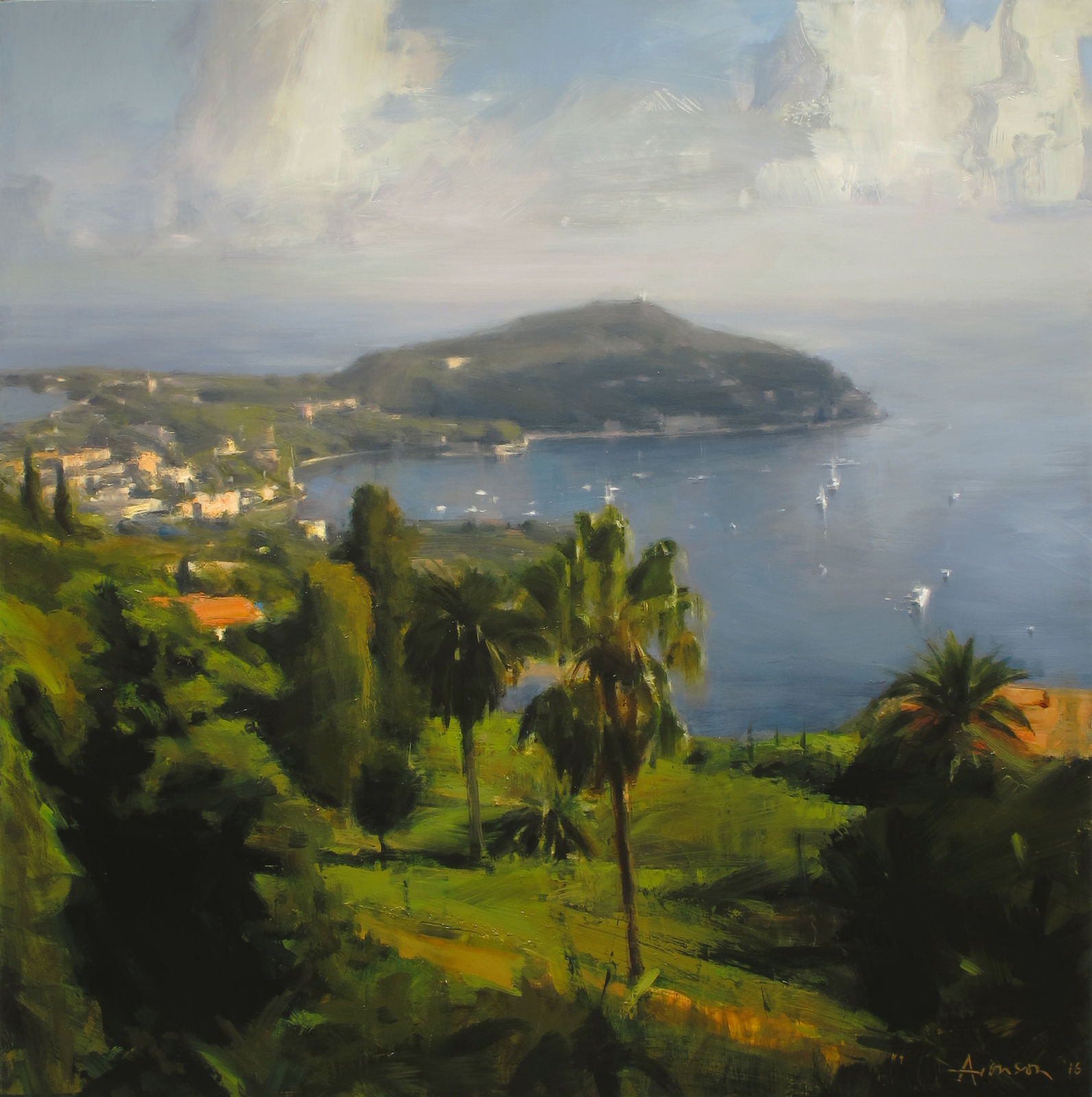 Ben Aronson, Sun and Clouds, Cap Ferrat, 2016