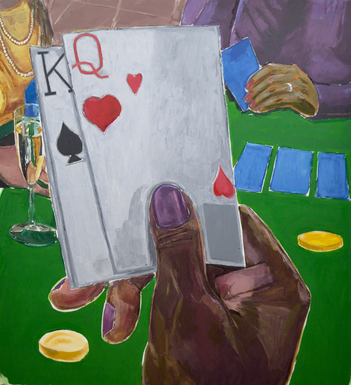 Enrico Riley, Untitled: Card Players, The Friendly Game, 2020