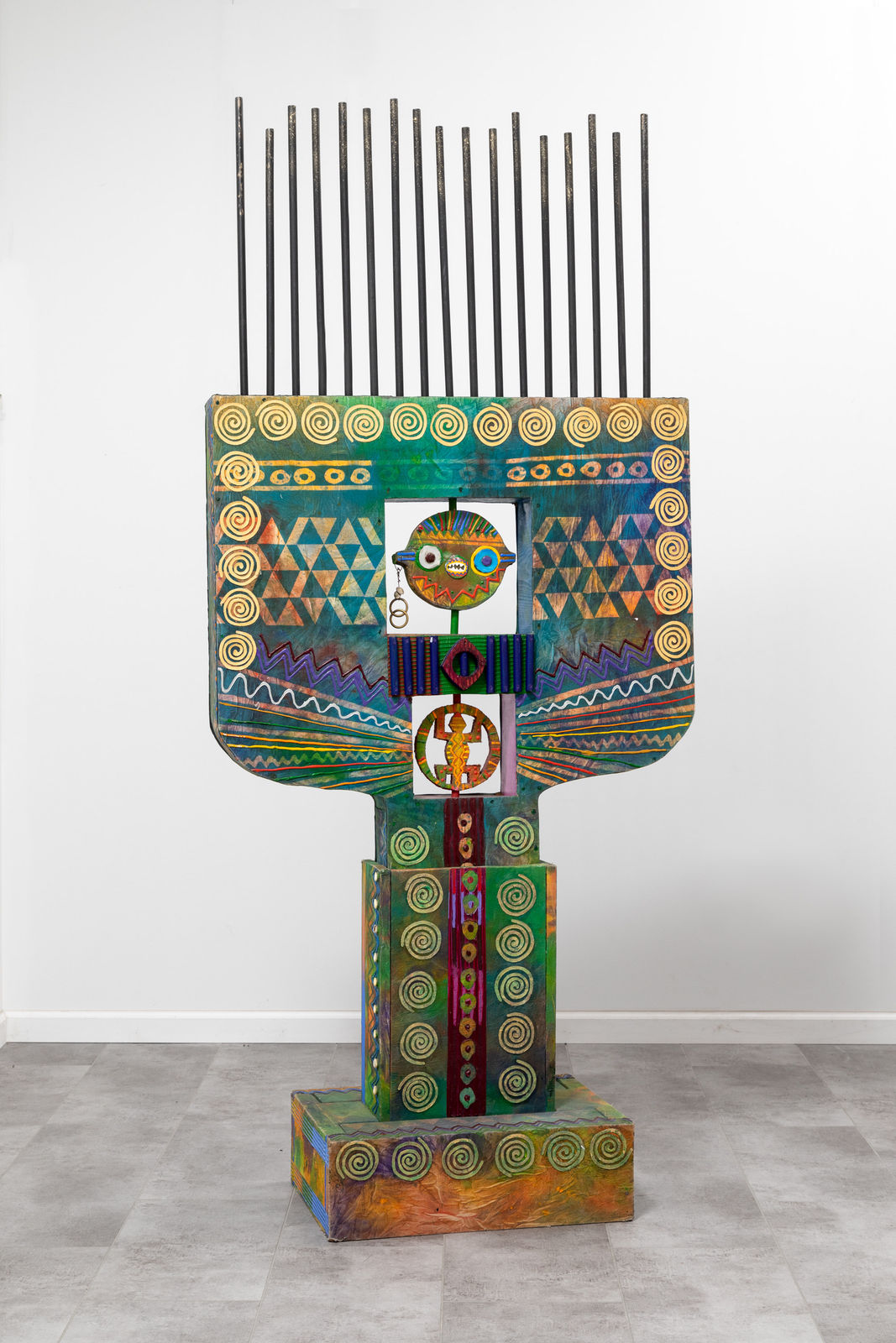 Wadsworth Jarrell, Tribute to a Head Dress, 1993