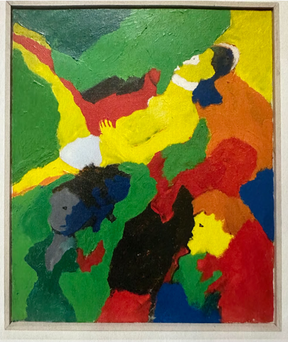 Robert Colescott, Composition #5 - Female Gravity Anti-Gravity, 1968