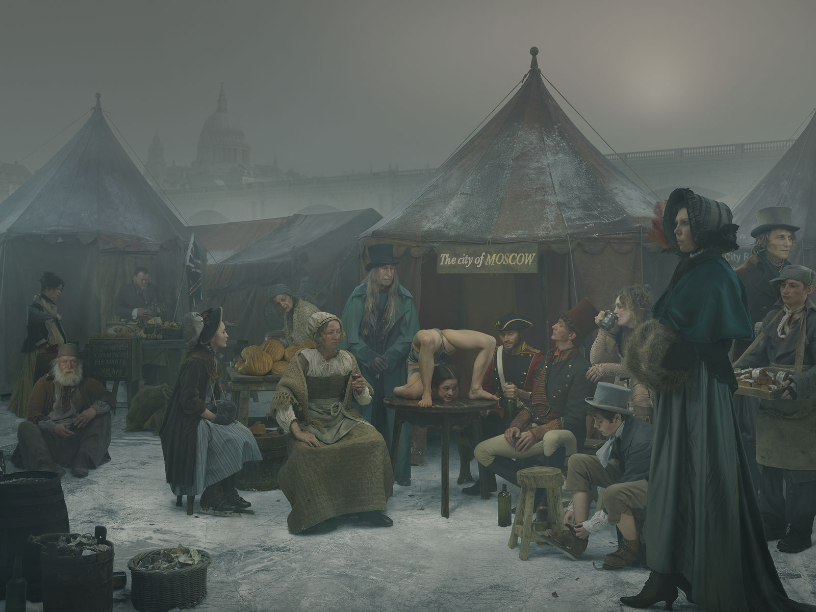 Julia Fullerton-Batten, 1812 Frost Fair, Contortionist, 2018