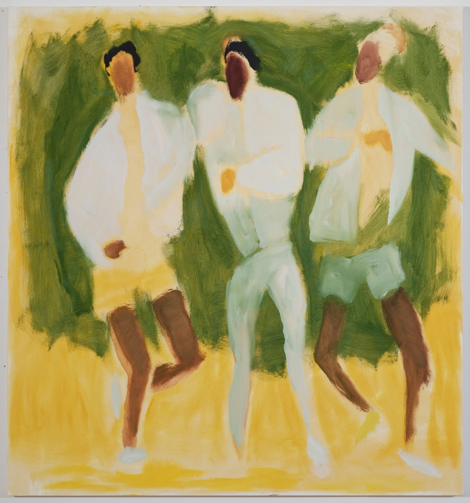 Enrico Riley, Together, Yellow and Green, 2022