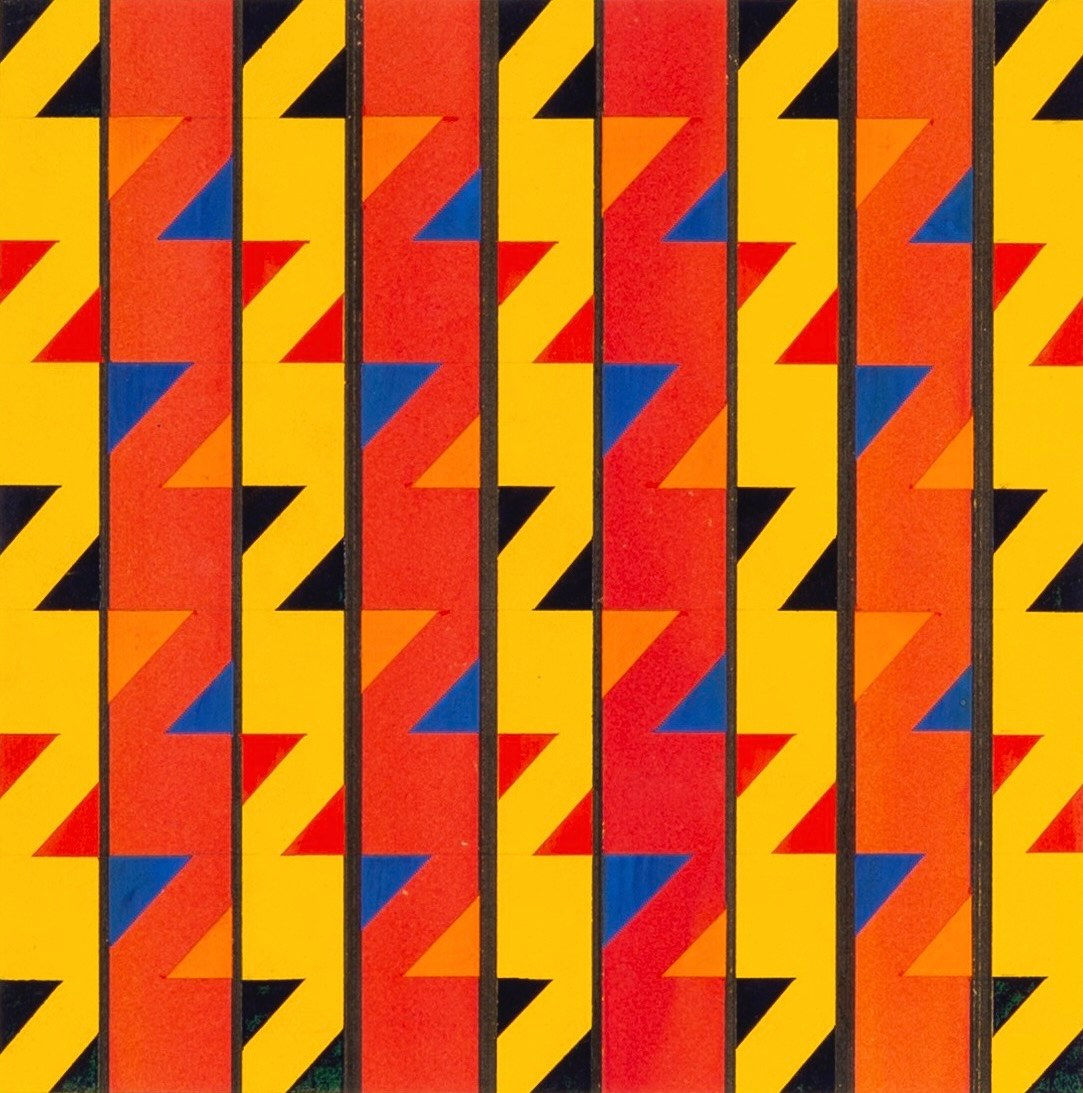 Theo Mendez, Zigzags with Blue