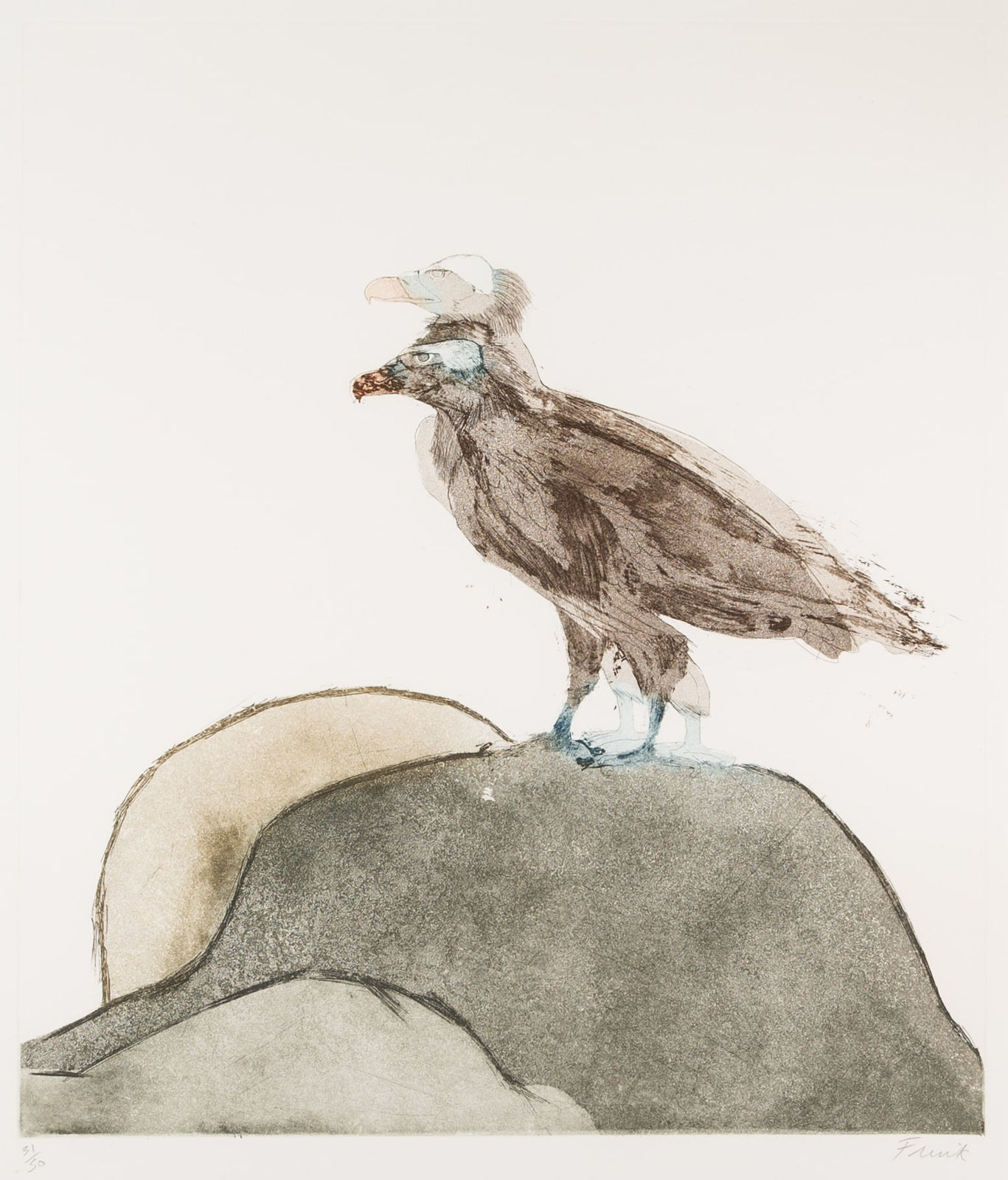 Elisabeth Frink, Lammergeier, from Birds of Prey, 1974