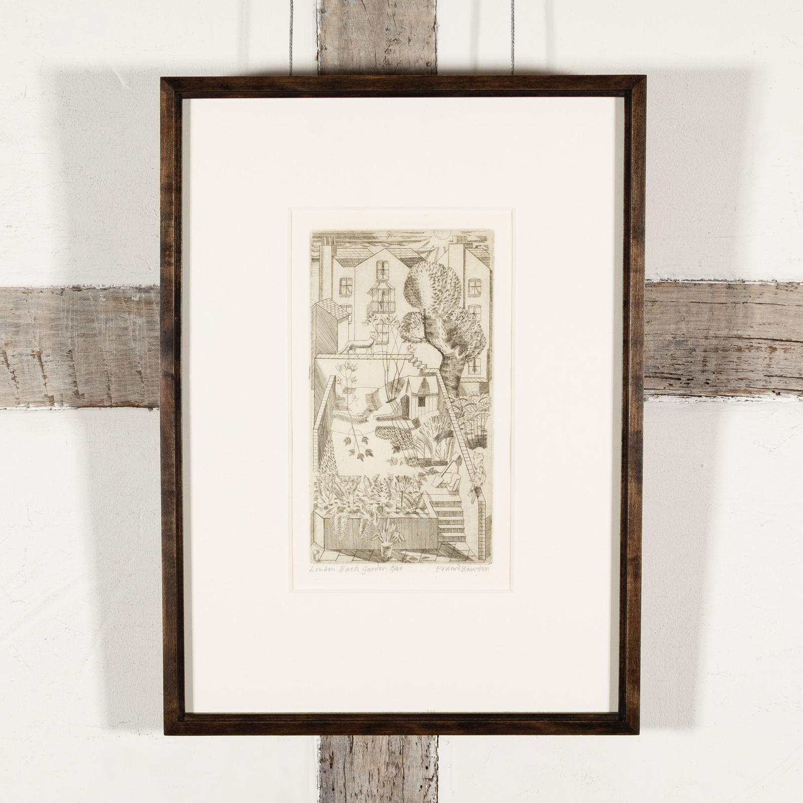 Edward Bawden, London Back Garden