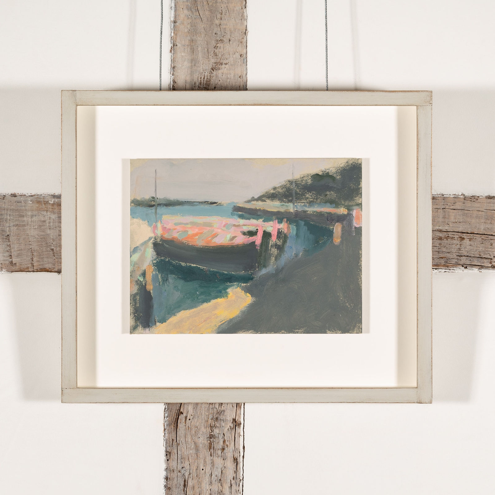 Nicholas Turner, Quayside with Boats at Collioure, 2025