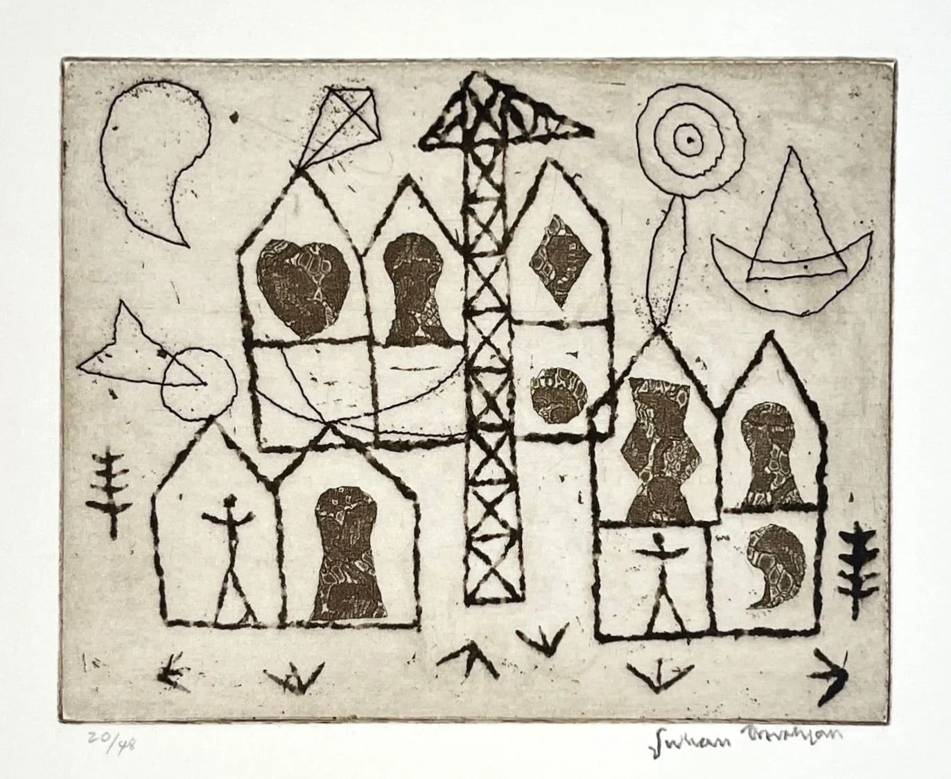 Julian Trevelyan, Construction, 1987