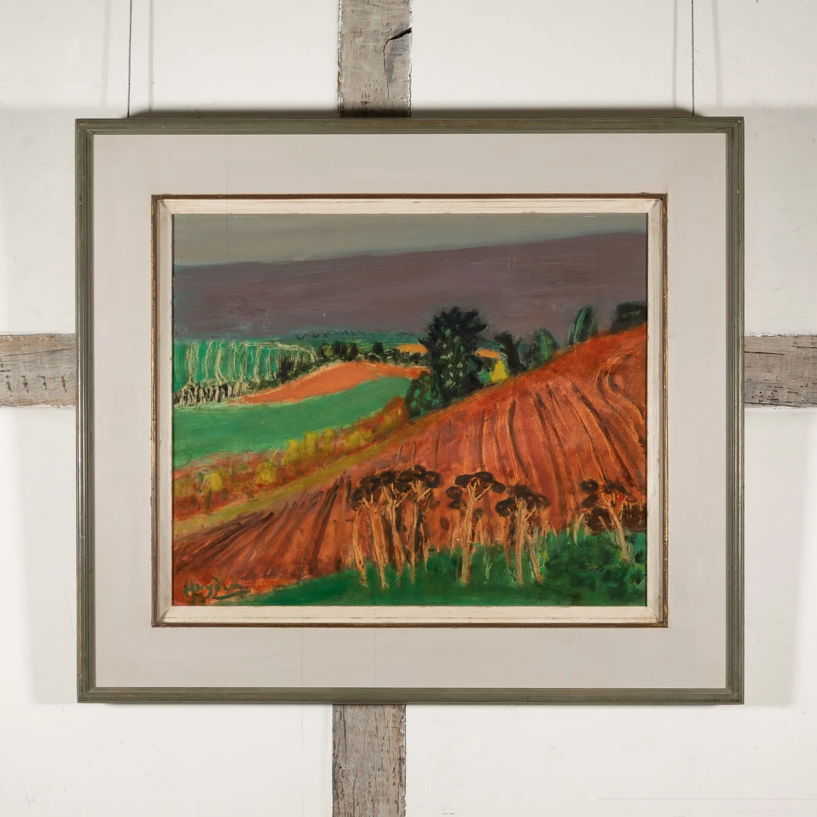 Henri Hayden, Mareuil (Les terres rouges), 1953