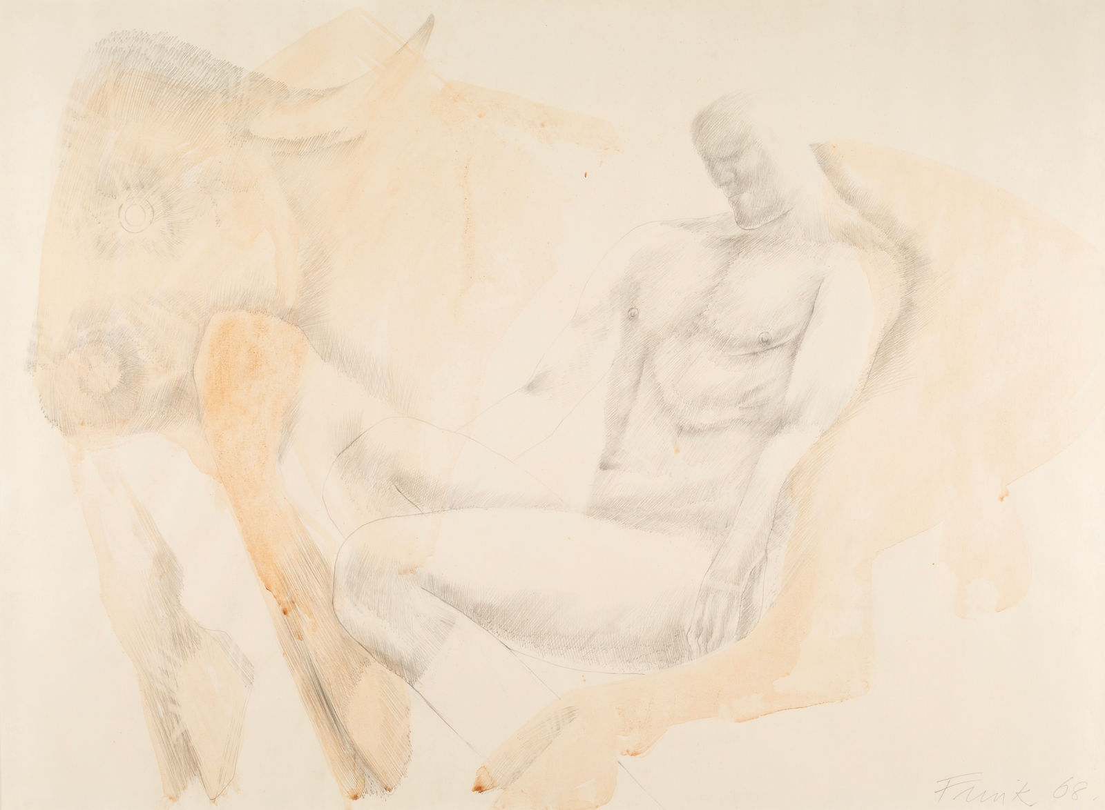 Elisabeth Frink, Man and Bull, 1968