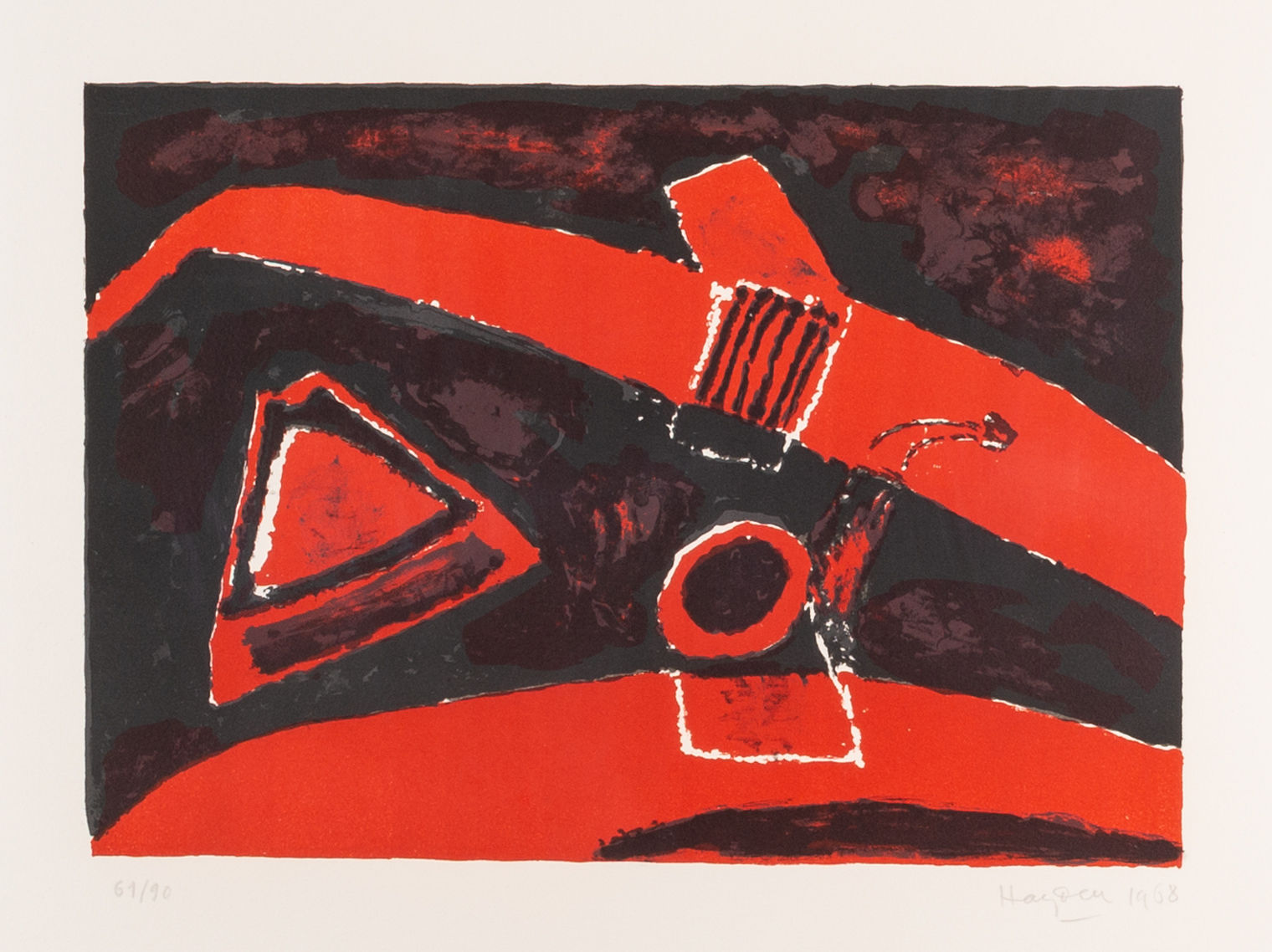 Henri Hayden, Nature morte a la Pipe (Still life with a Pipe), 1968