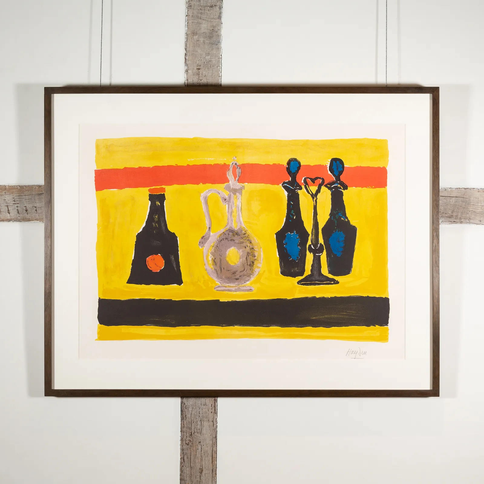 Henri Hayden, Still life with Yellow Tablecloth, 1968, circa