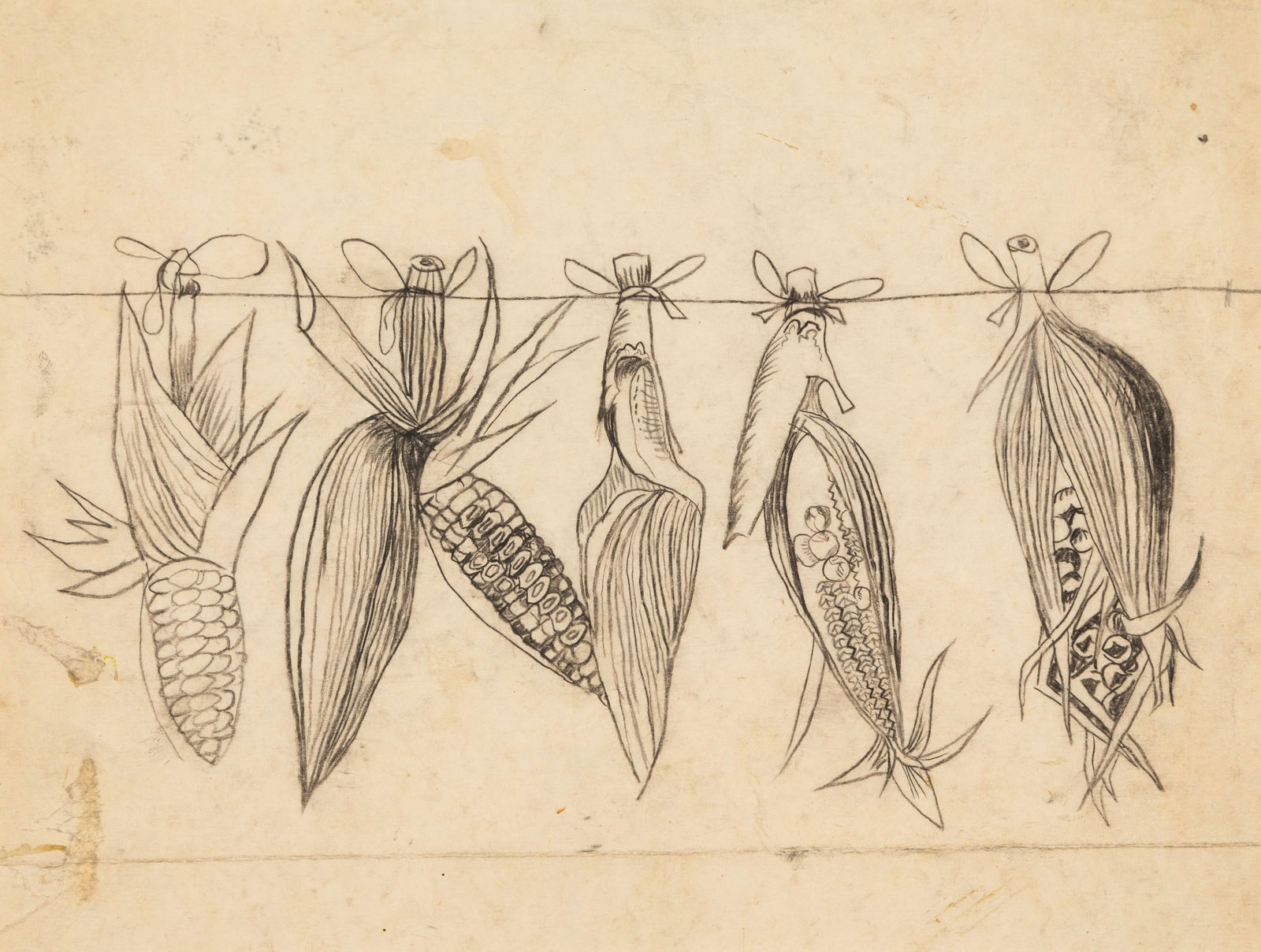 Graham Sutherland, Study for Hanging Maize, 1948