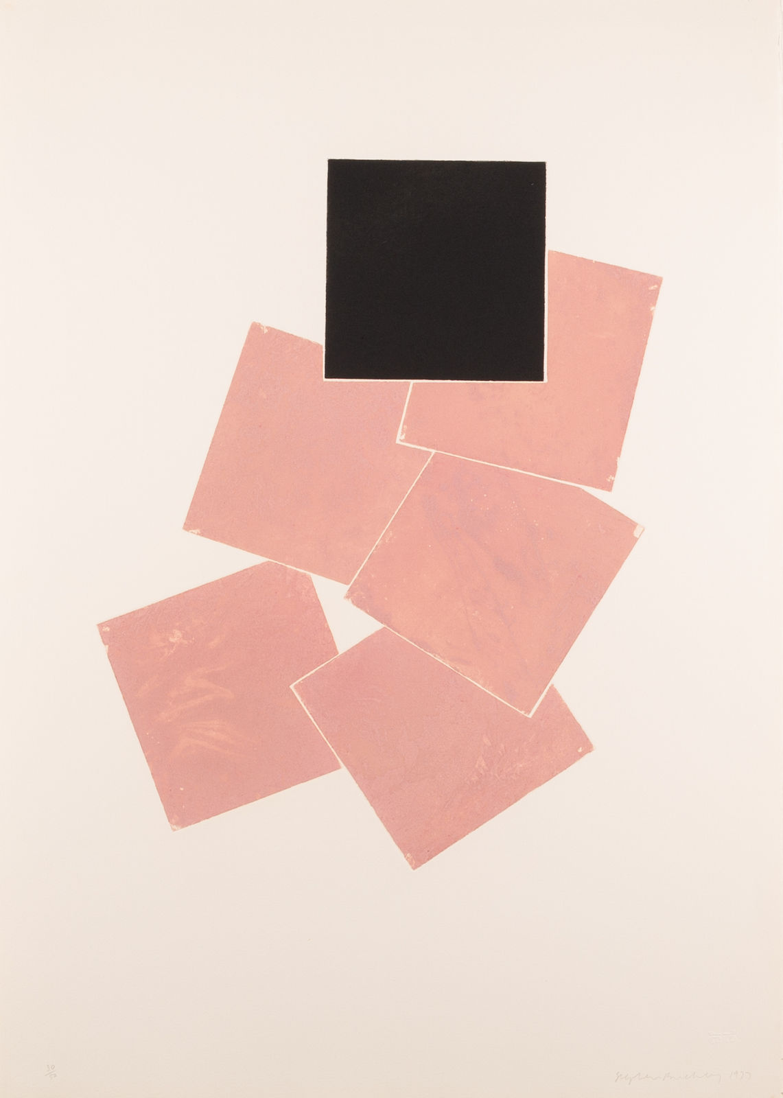 Stephen Buckley, September Suite (Pink and Black), 1977